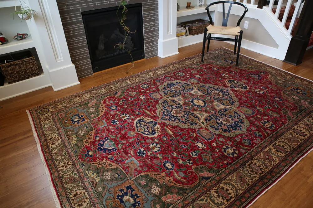 Vintage Kayseri Bunyan Carpet 6.7x9.9ft