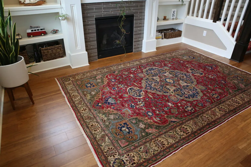 Vintage Kayseri Bunyan Carpet 6.7x9.9ft