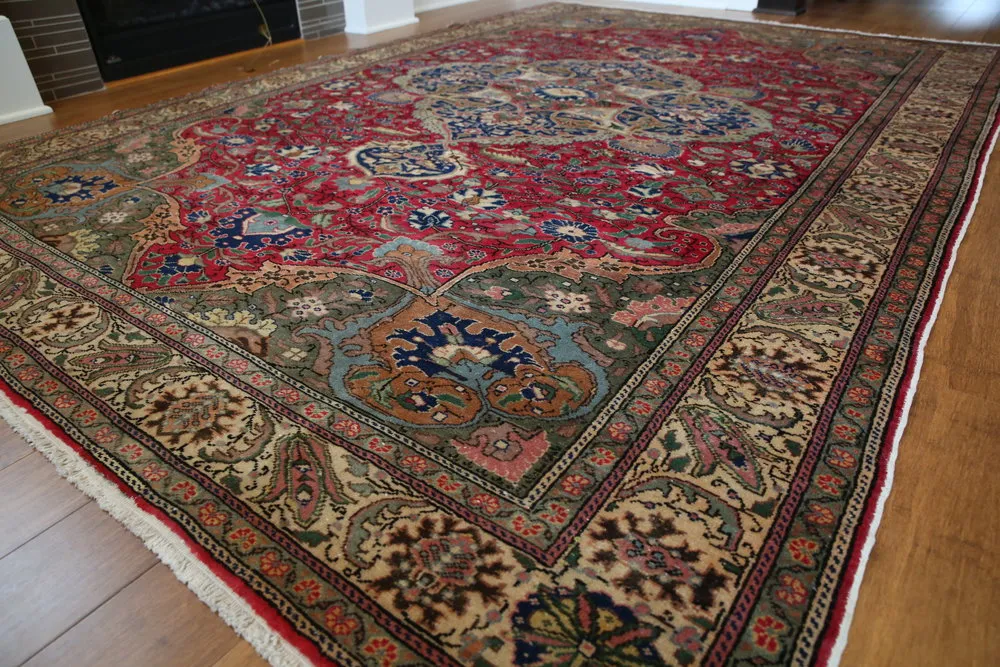 Vintage Kayseri Bunyan Carpet 6.7x9.9ft