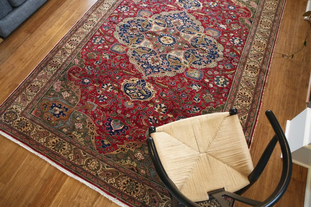 Vintage Kayseri Bunyan Carpet 6.7x9.9ft