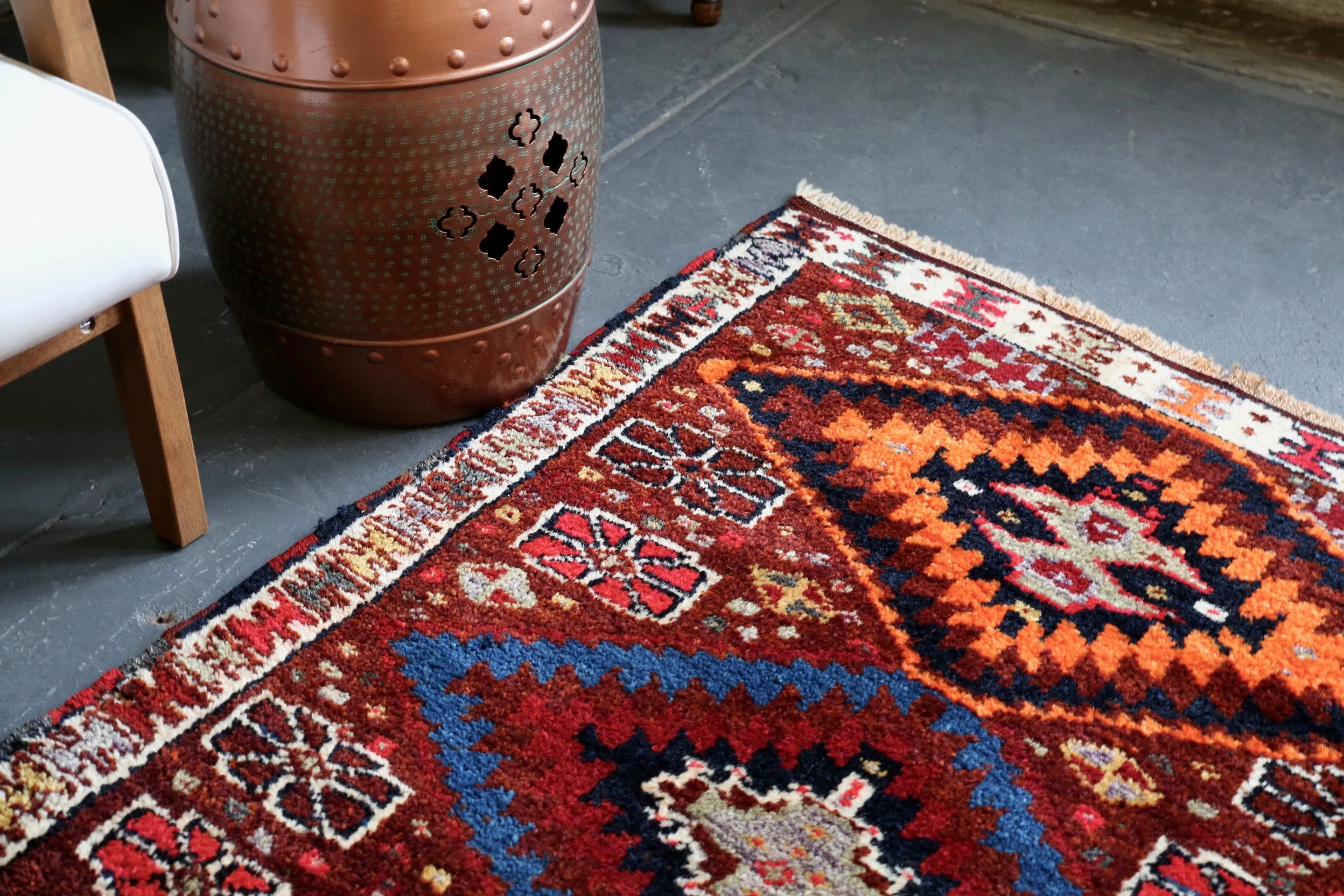 Vintage Kurdish Herki Runner 3.2ftx14ft