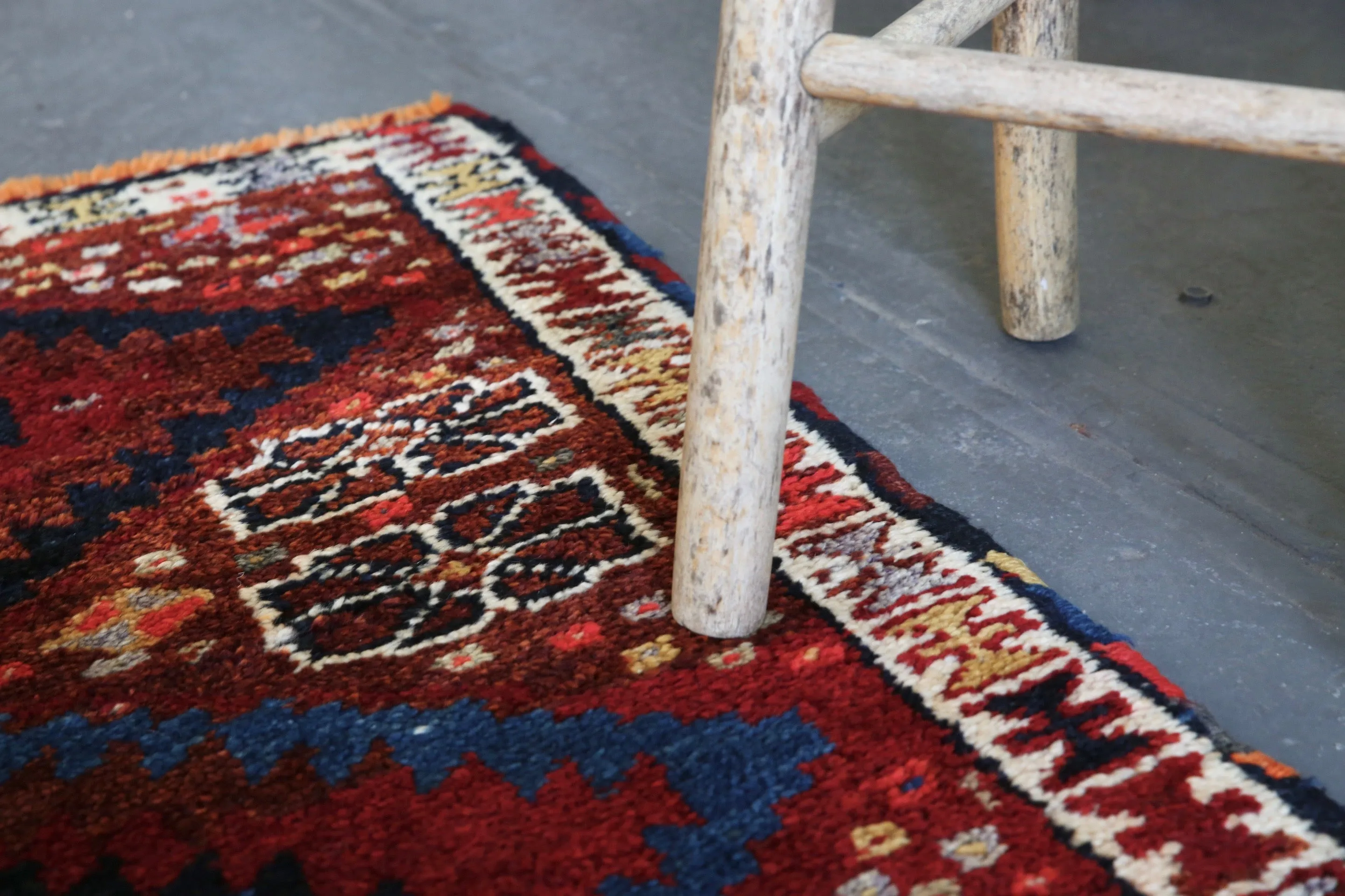Vintage Kurdish Herki Runner 3.2ftx14ft