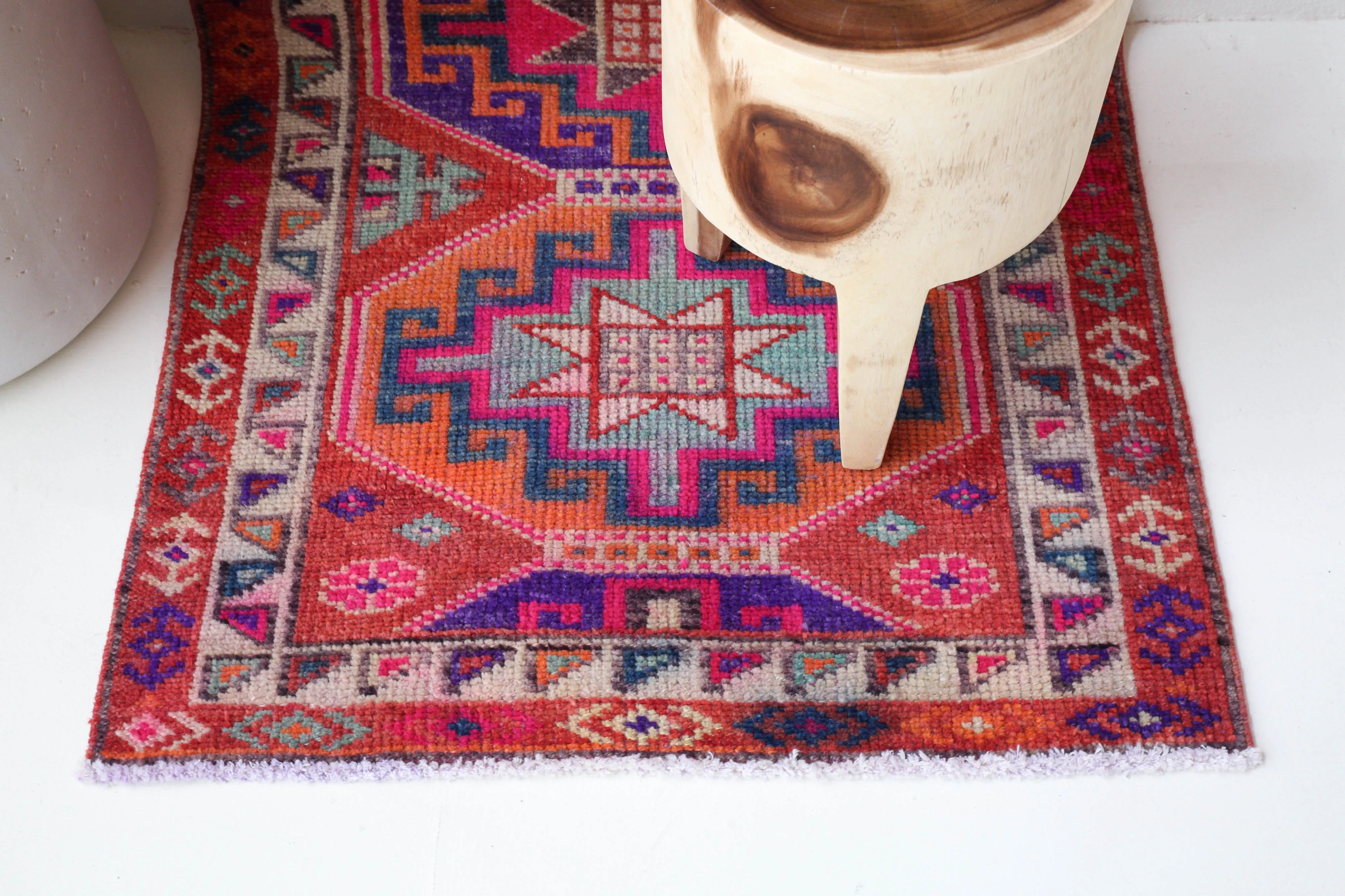 Vintage Kurdish Herki Runner Rug 2'10"x11'
