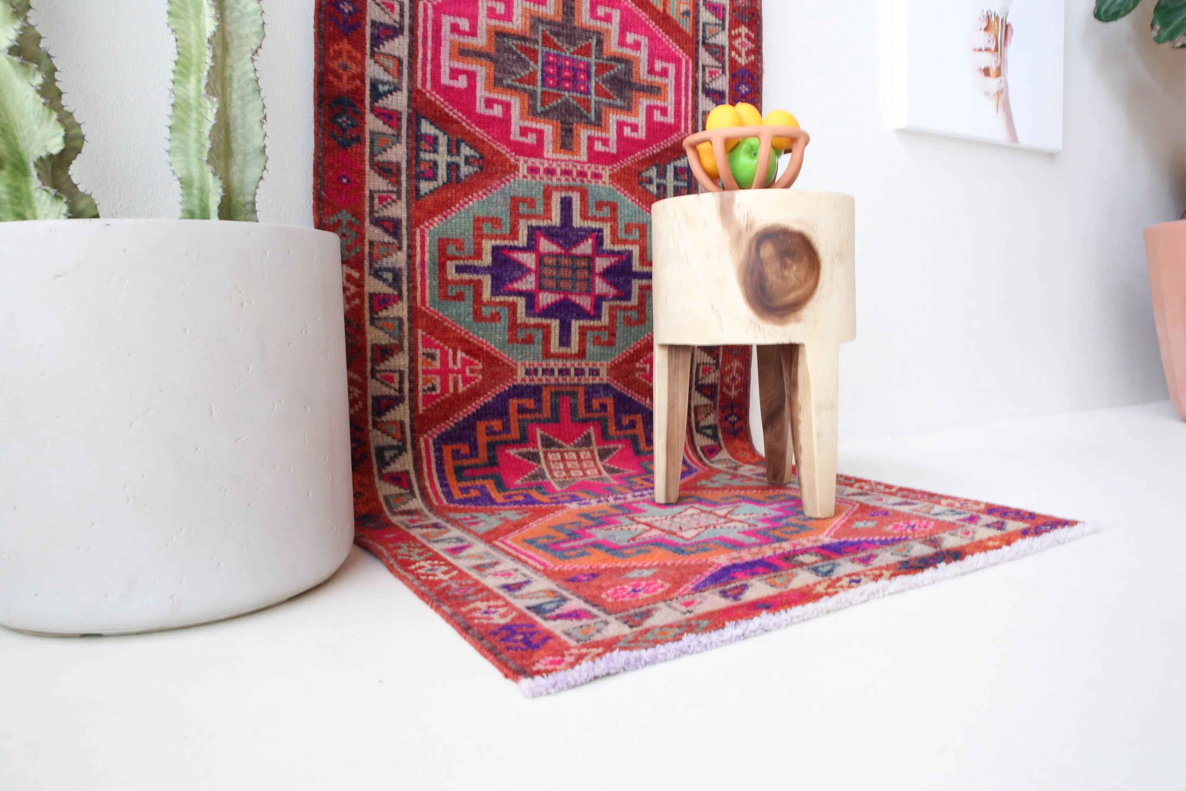 Vintage Kurdish Herki Runner Rug 2'10"x11'