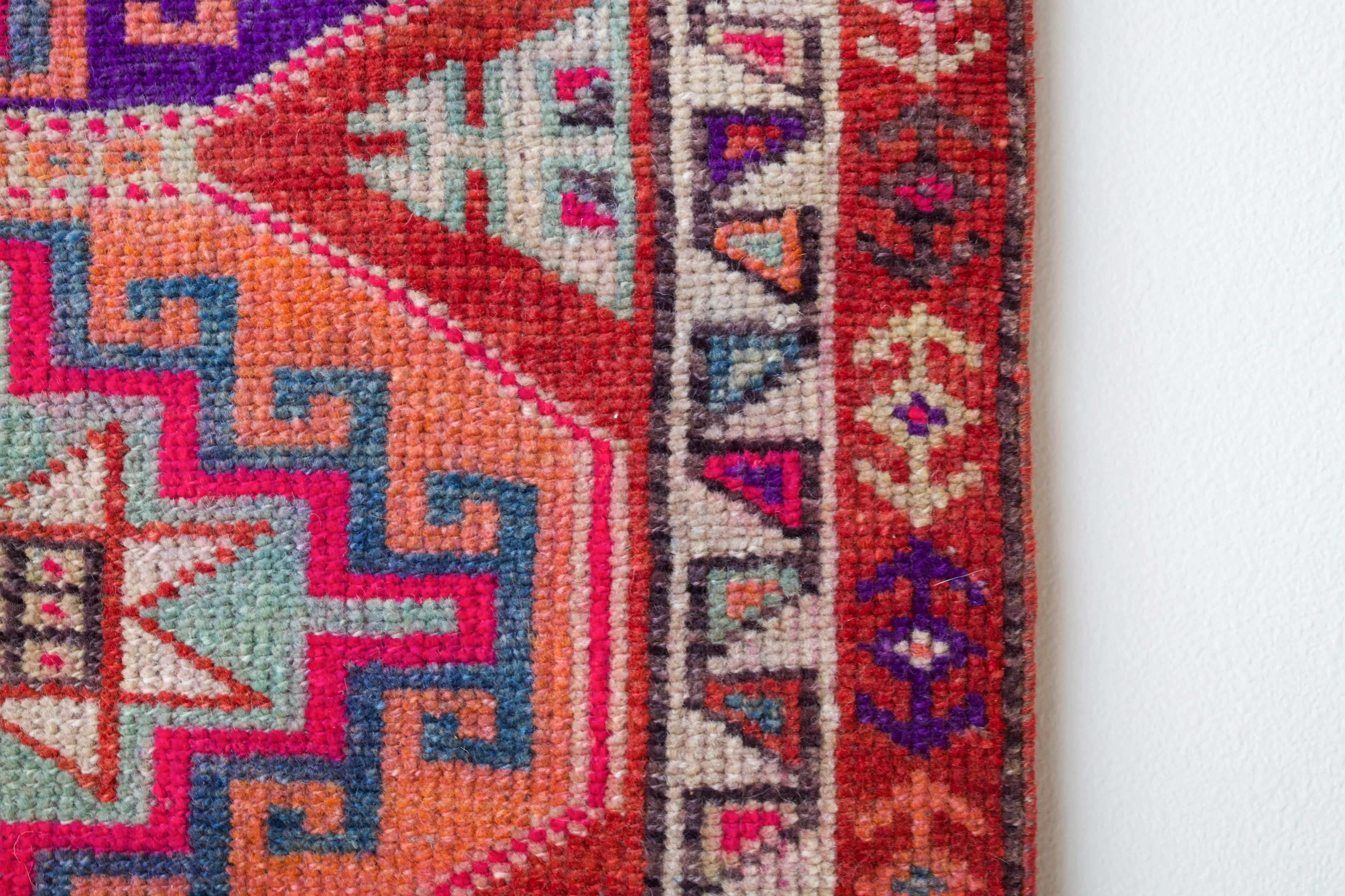 Vintage Kurdish Herki Runner Rug 2'10"x11'