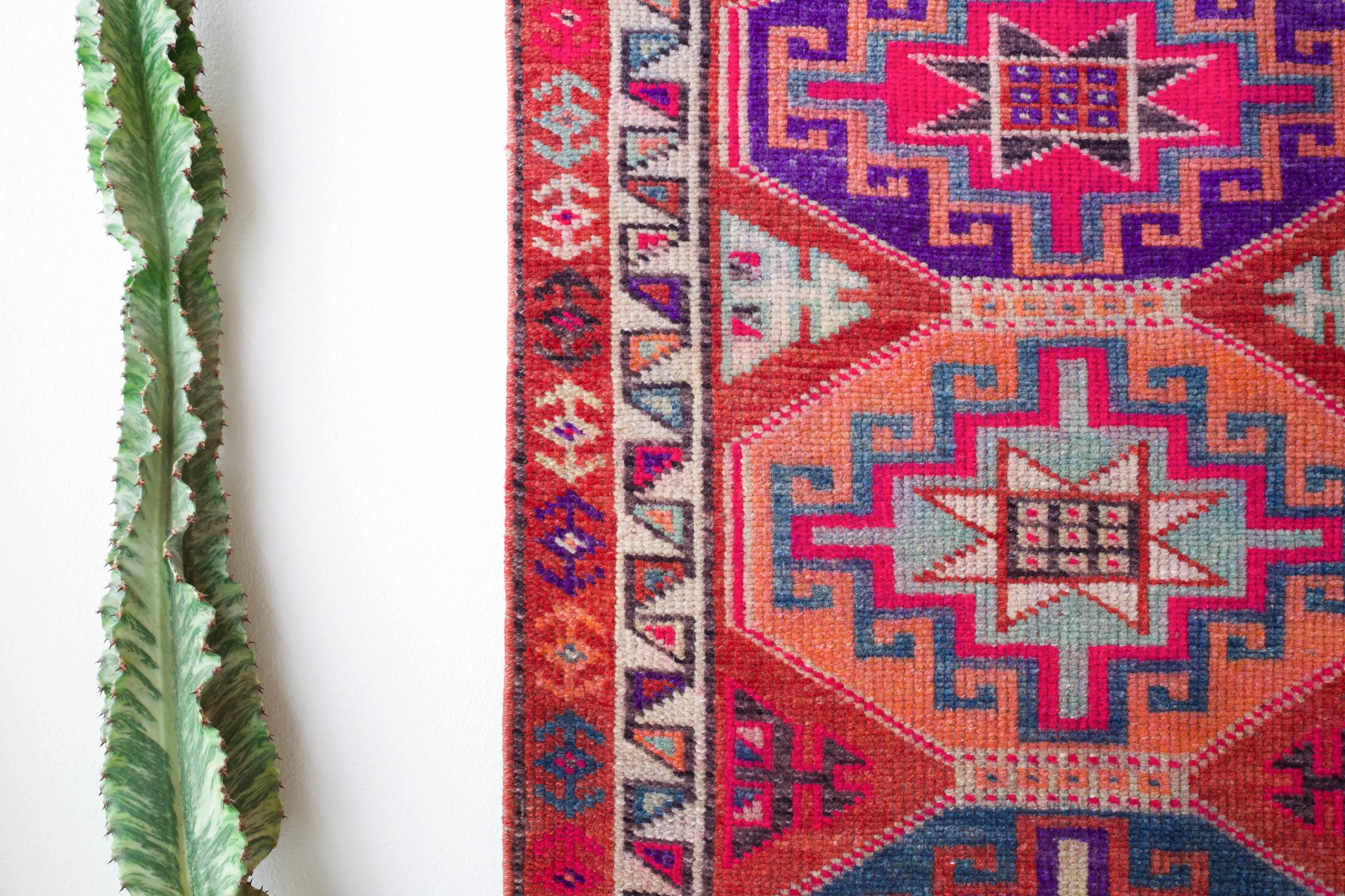 Vintage Kurdish Herki Runner Rug 2'10"x11'