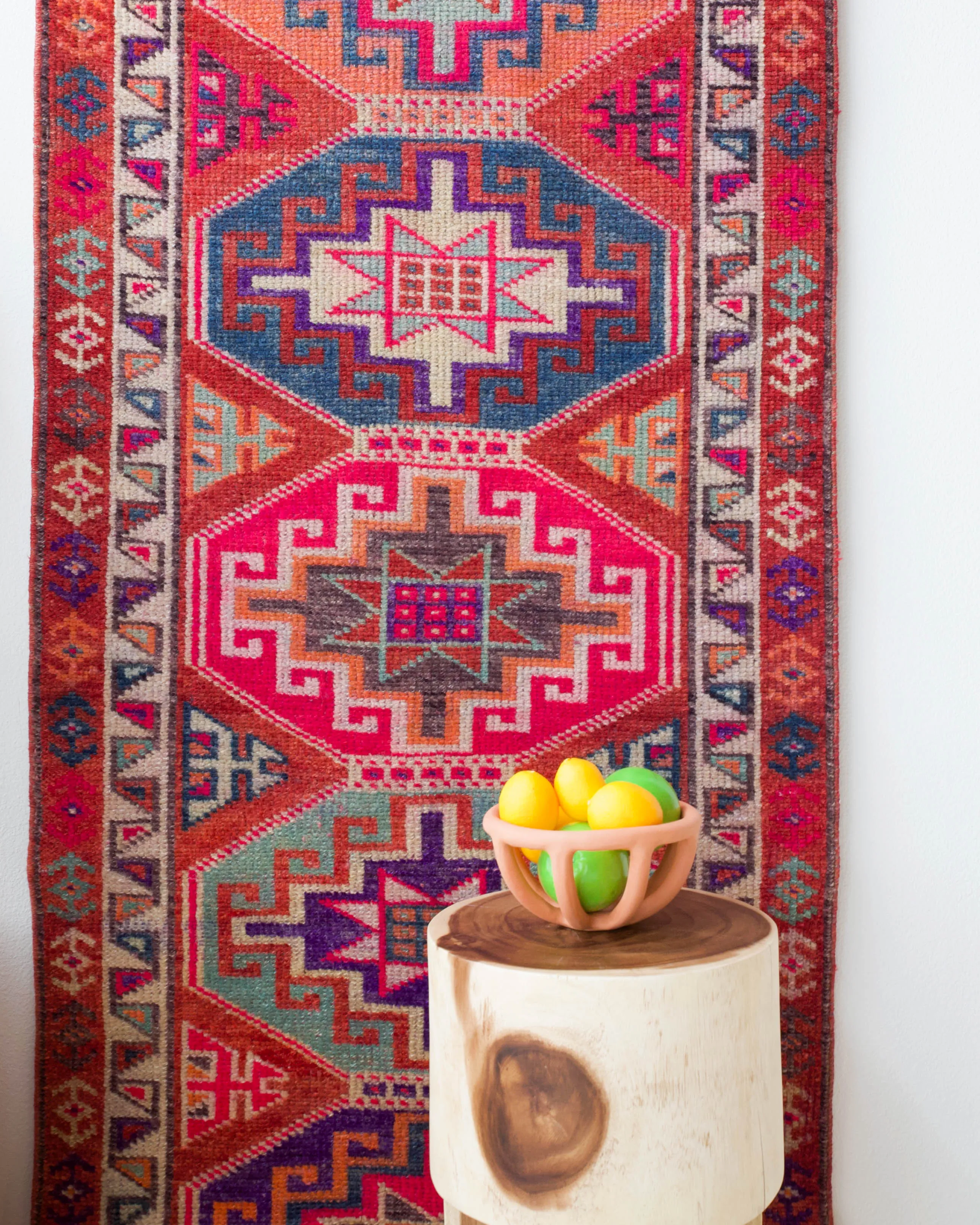 Vintage Kurdish Herki Runner Rug 2'10"x11'