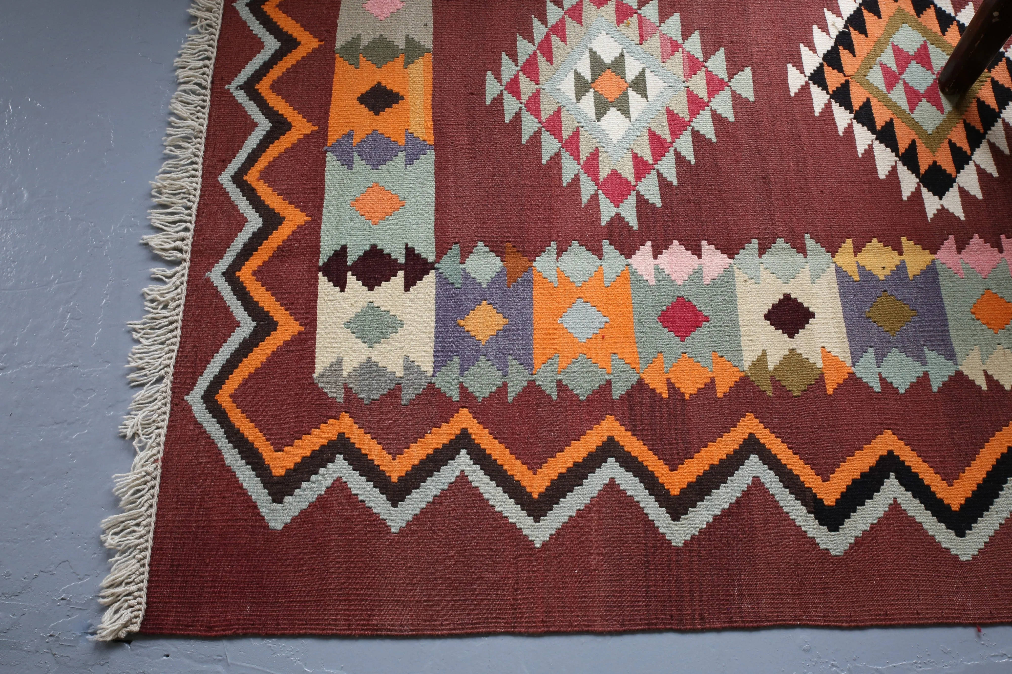 Vintage Milas Bencik Kilim 5ftx8.9ft