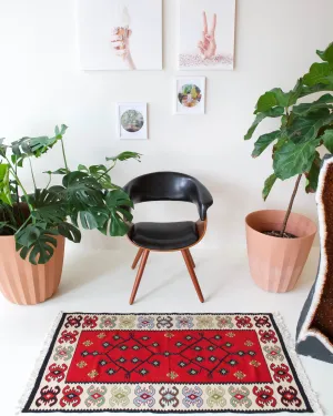 Vintage Mini Turkish Kilim Rug 2'4"x4'8"