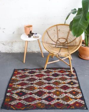 Vintage Mini Turkish Kilim Rug