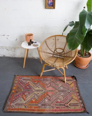 Vintage Mini Turkish Kilim Rug
