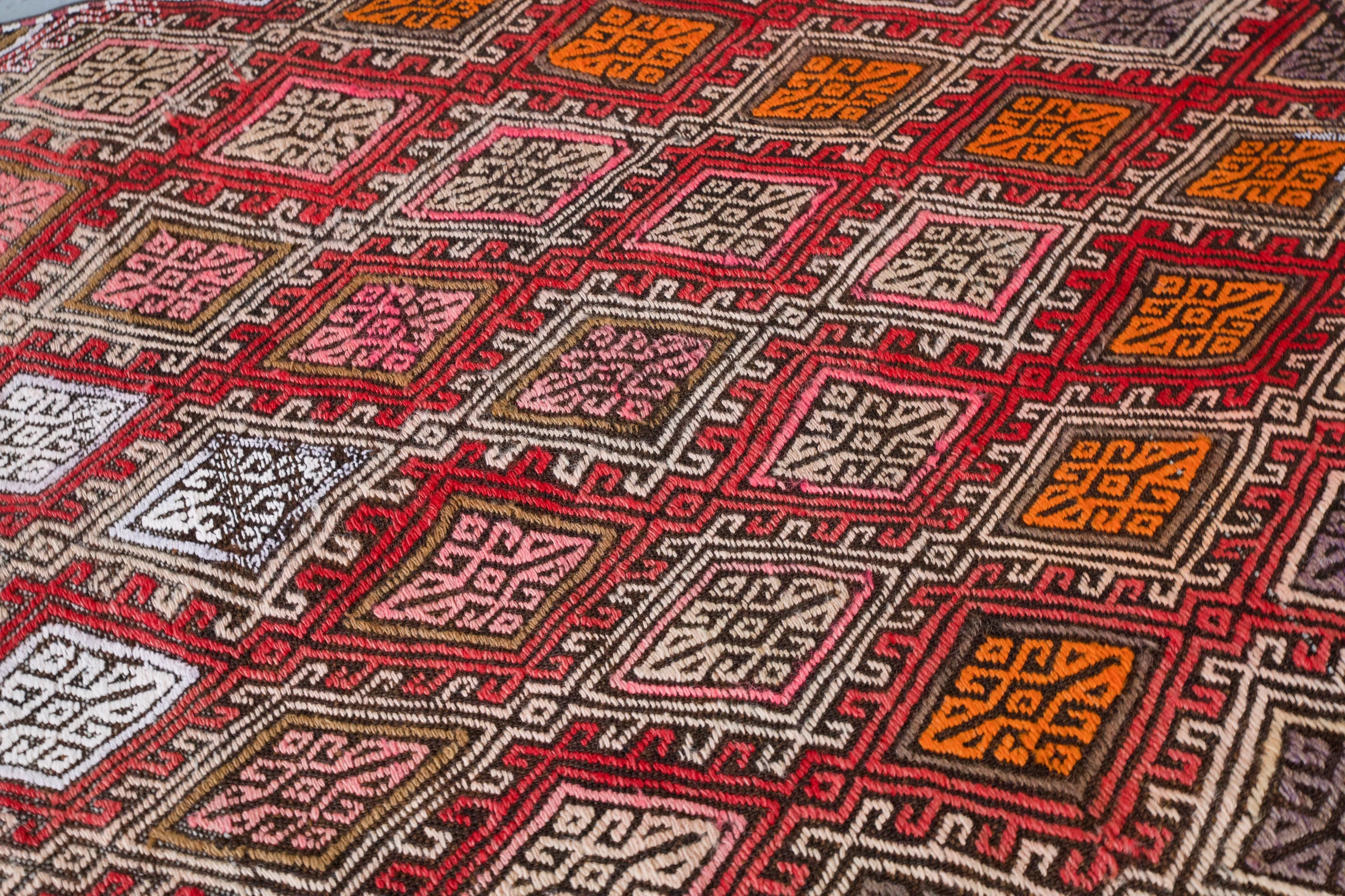 Vintage Mini Turkish Kilim Rug