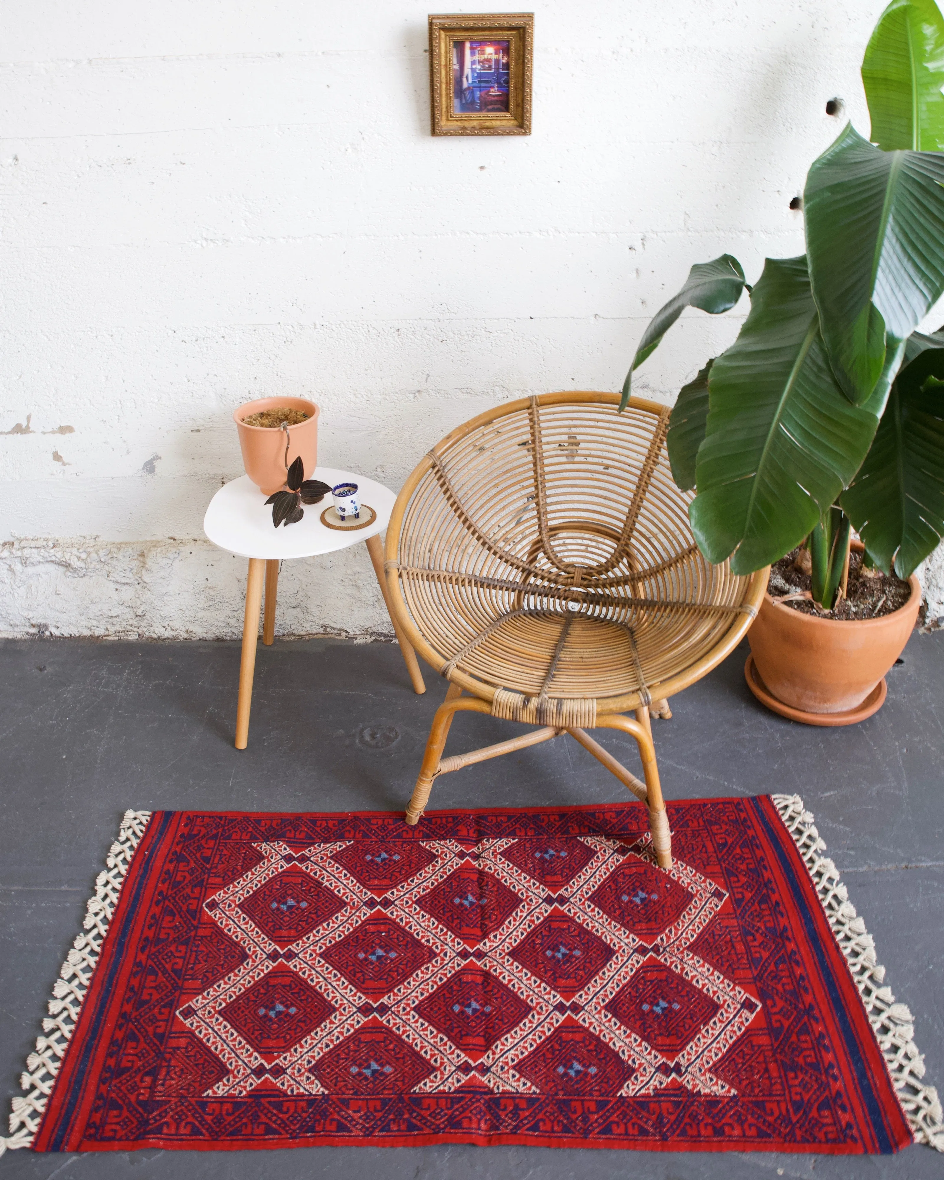 Vintage Mini Turkish Kilim Rug