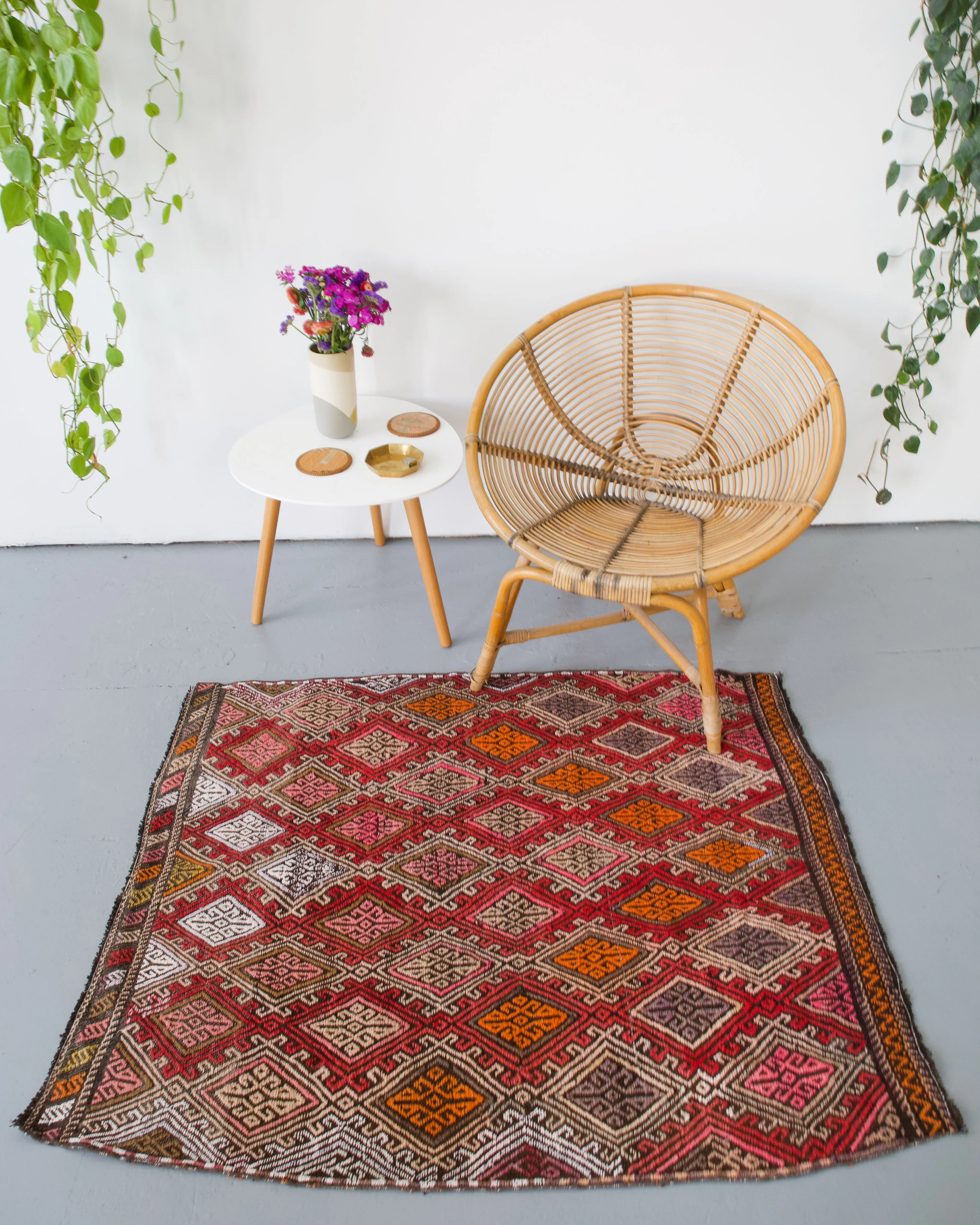 Vintage Mini Turkish Kilim Rug
