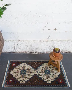 Vintage Mini Turkish Rug 1'9"x3'1"