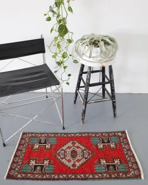 Vintage Mini Turkish Rug