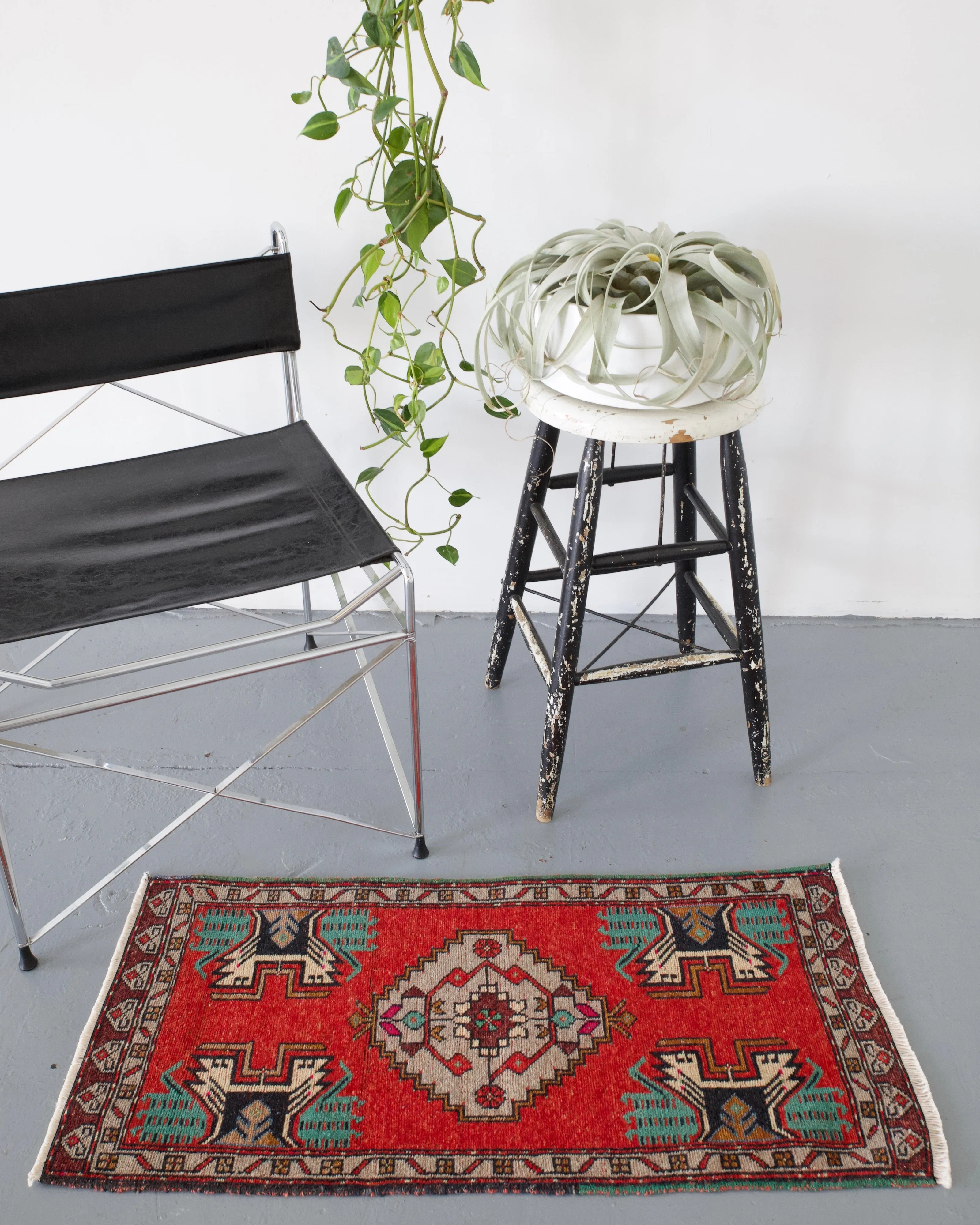 Vintage Mini Turkish Rug