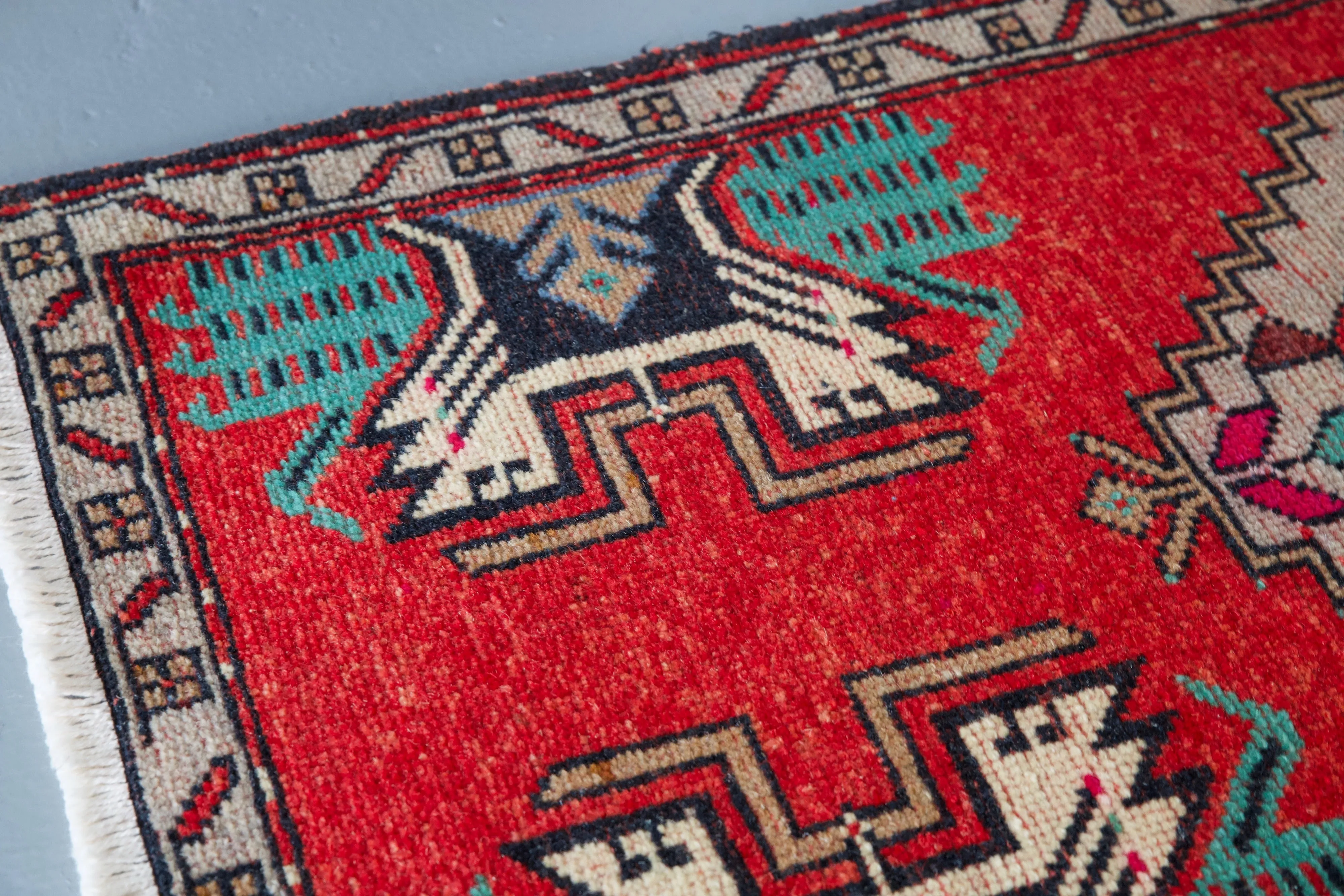 Vintage Mini Turkish Rug