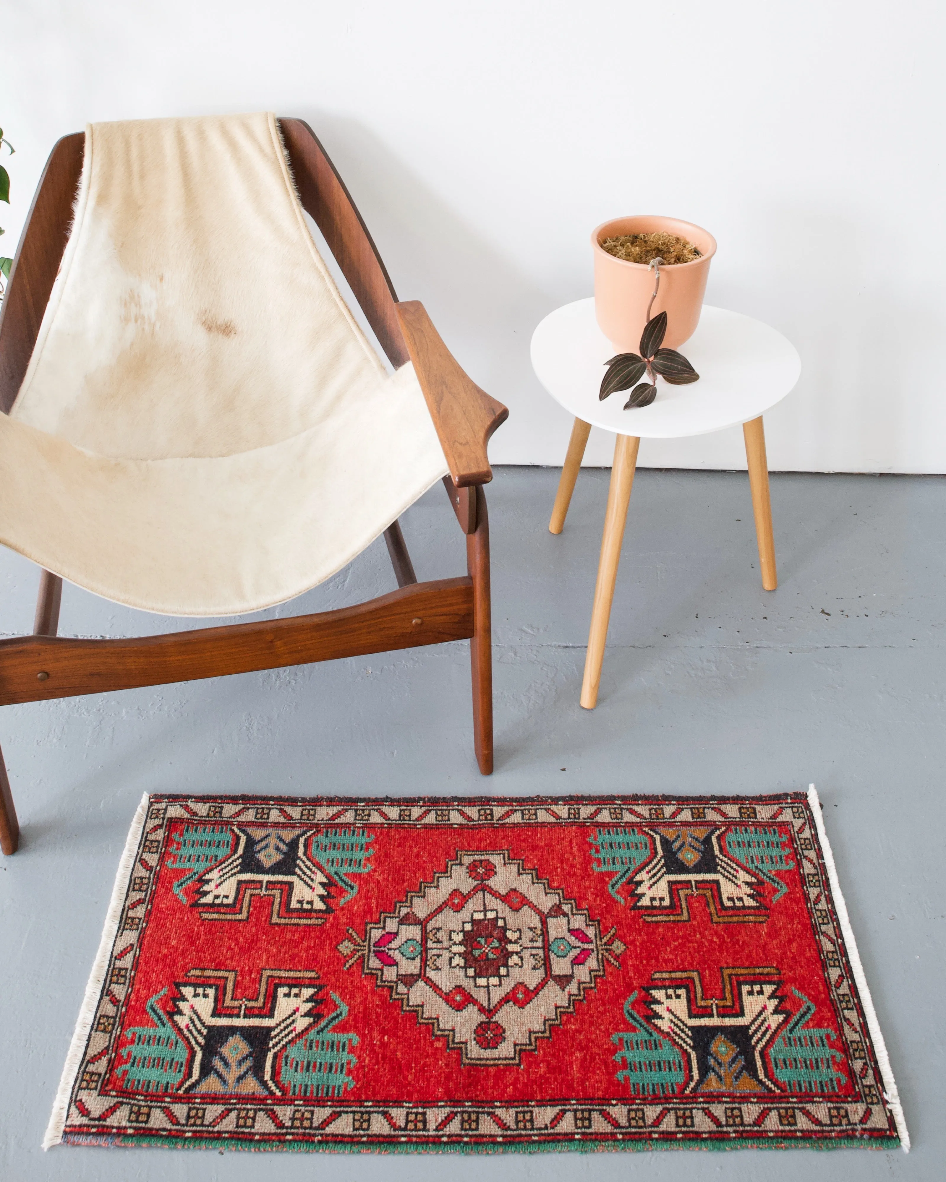 Vintage Mini Turkish Rug