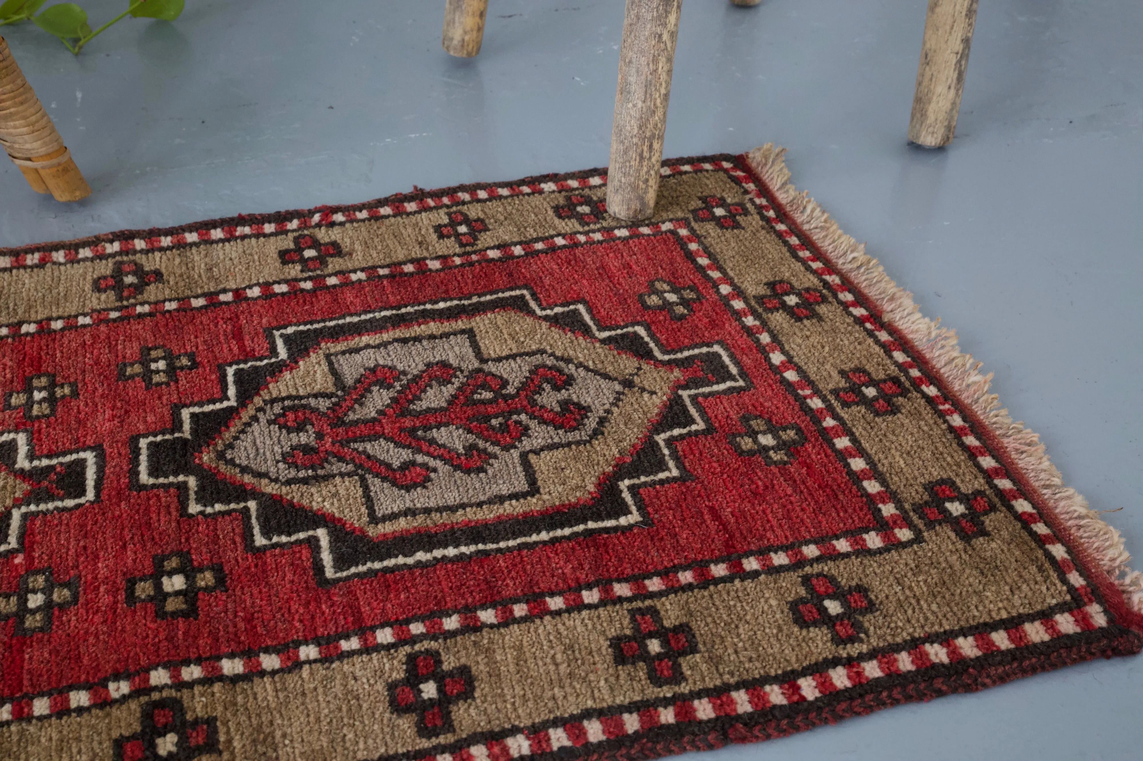 Vintage Mini Turkish Rug