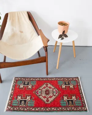 Vintage Mini Turkish Rug