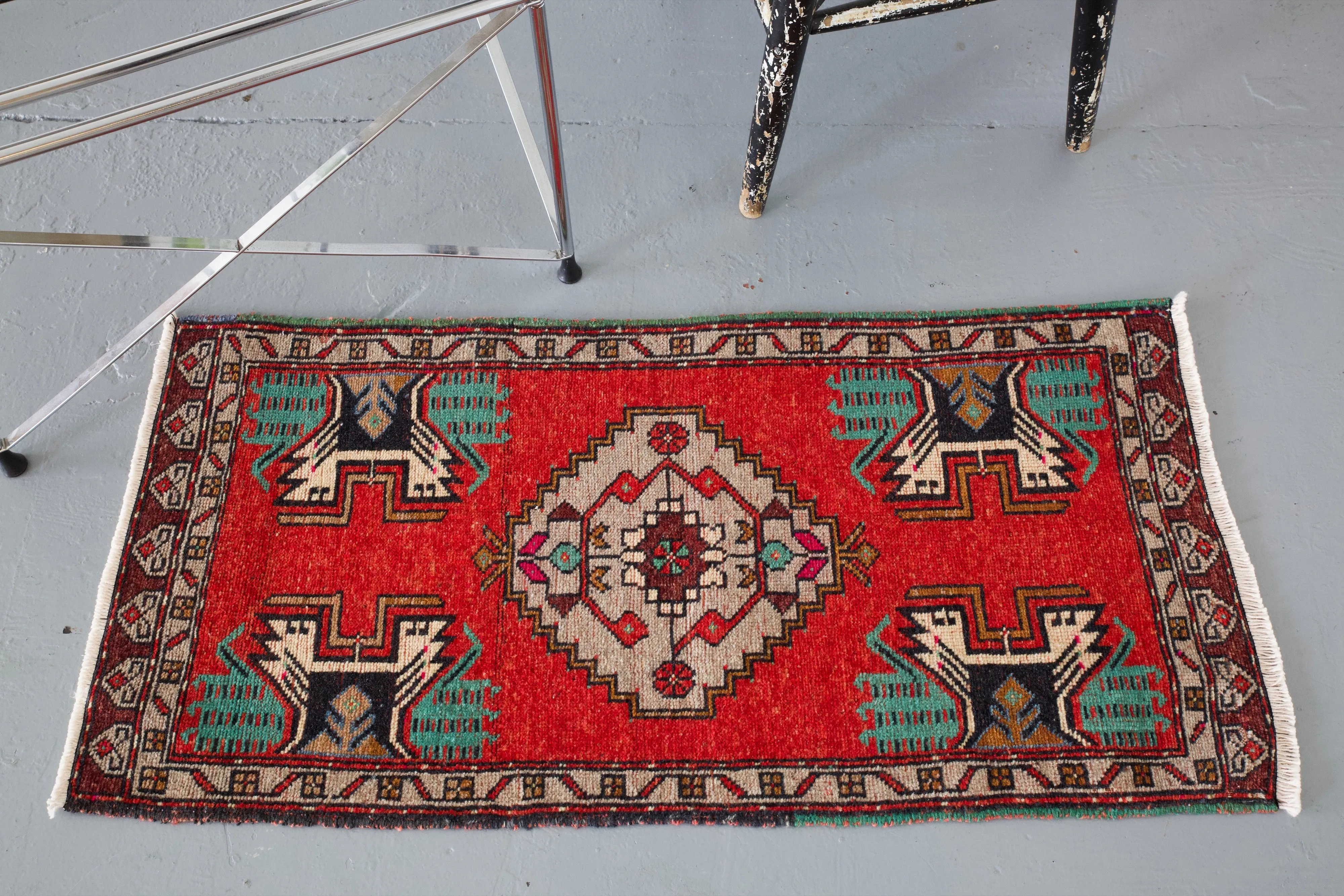Vintage Mini Turkish Rug