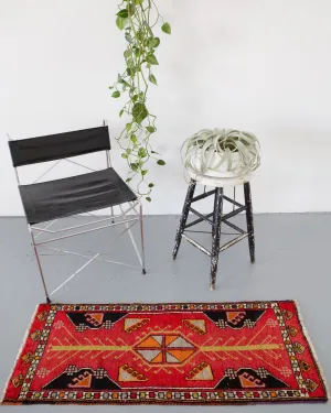 Vintage Mini Turkish Rug
