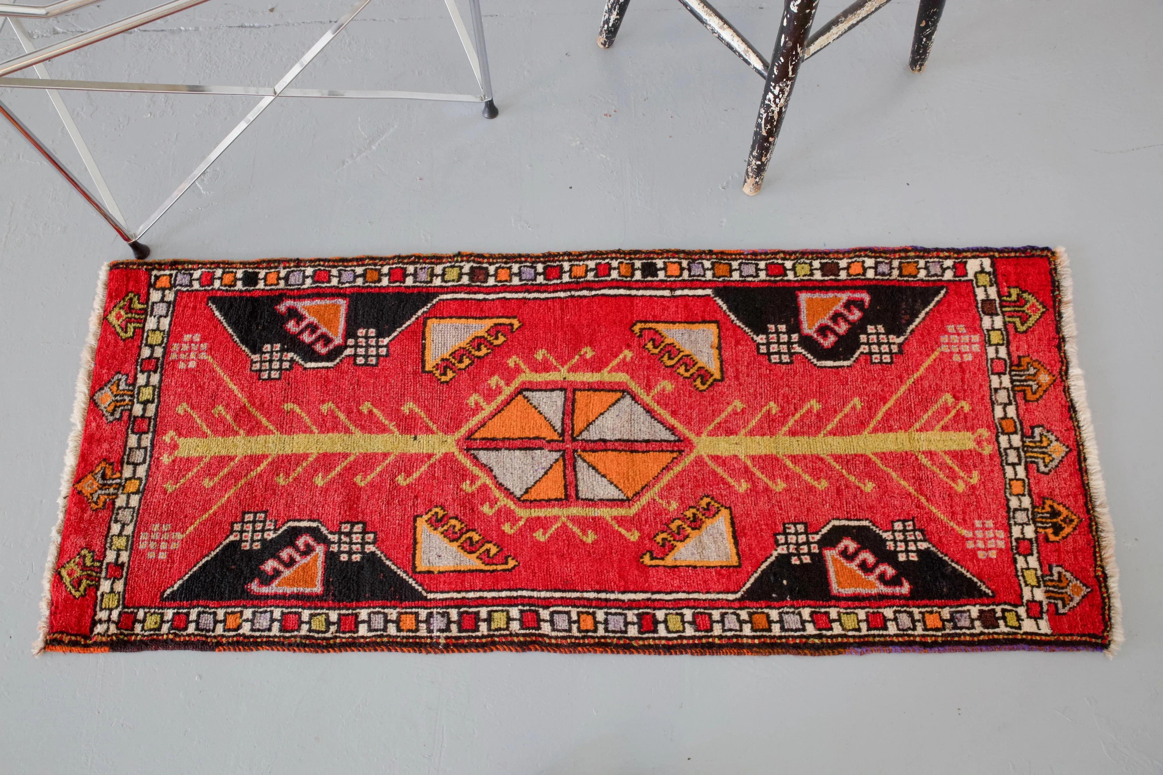 Vintage Mini Turkish Rug