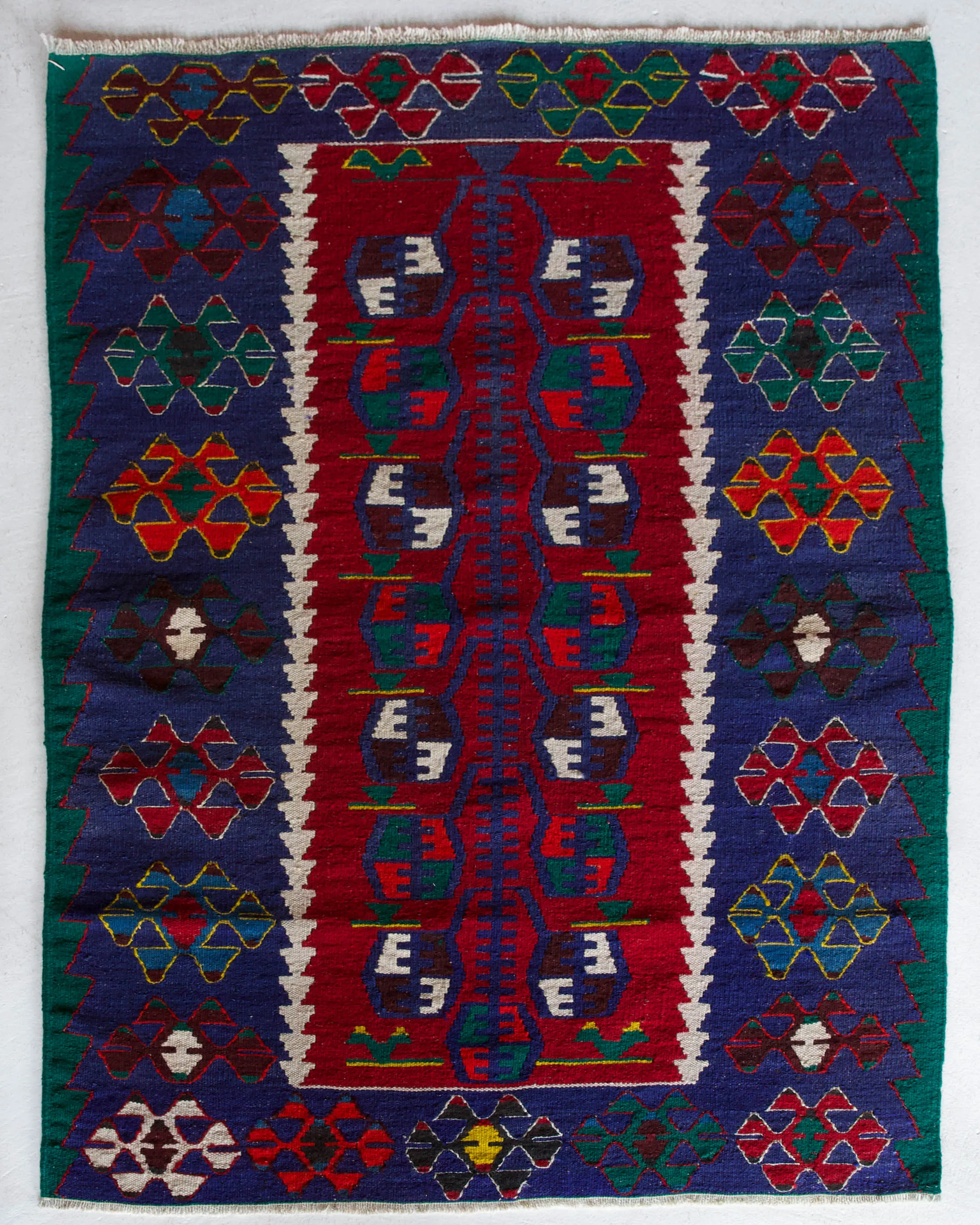 Vintage Oushak Kilim Rug 2'10"x4'3"