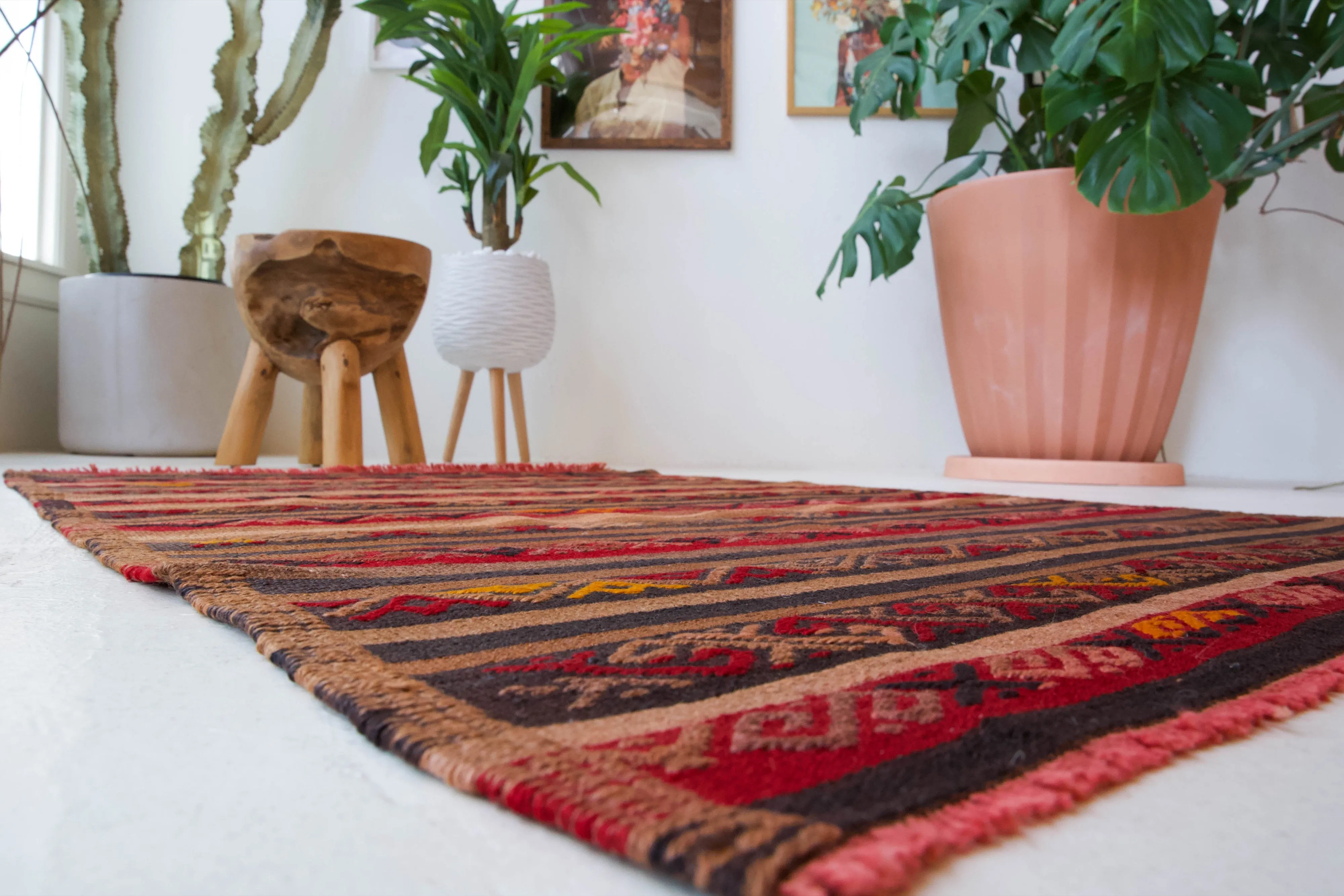 Vintage Sivas Kilim Rug 3'5"x4'8"