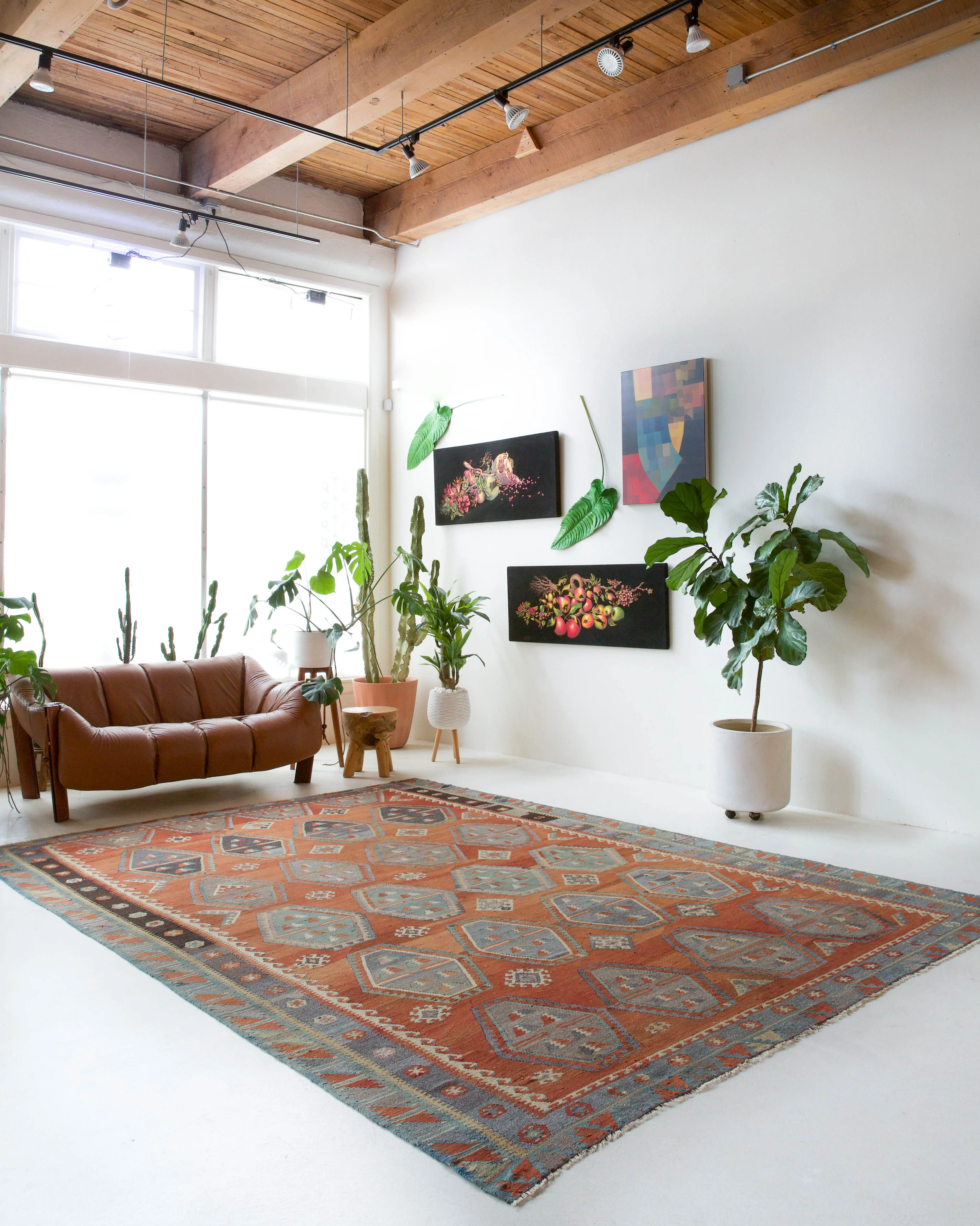 Vintage Sivas Sarkisla Kilim Rug 8'8"x11'9"