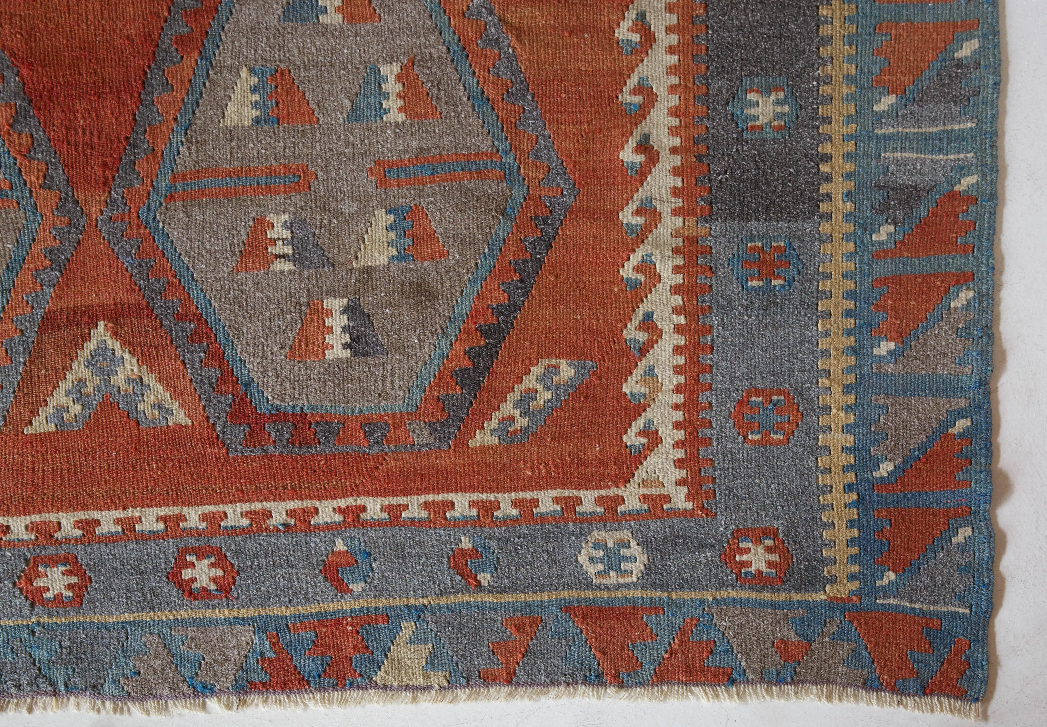 Vintage Sivas Sarkisla Kilim Rug 8'8"x11'9"