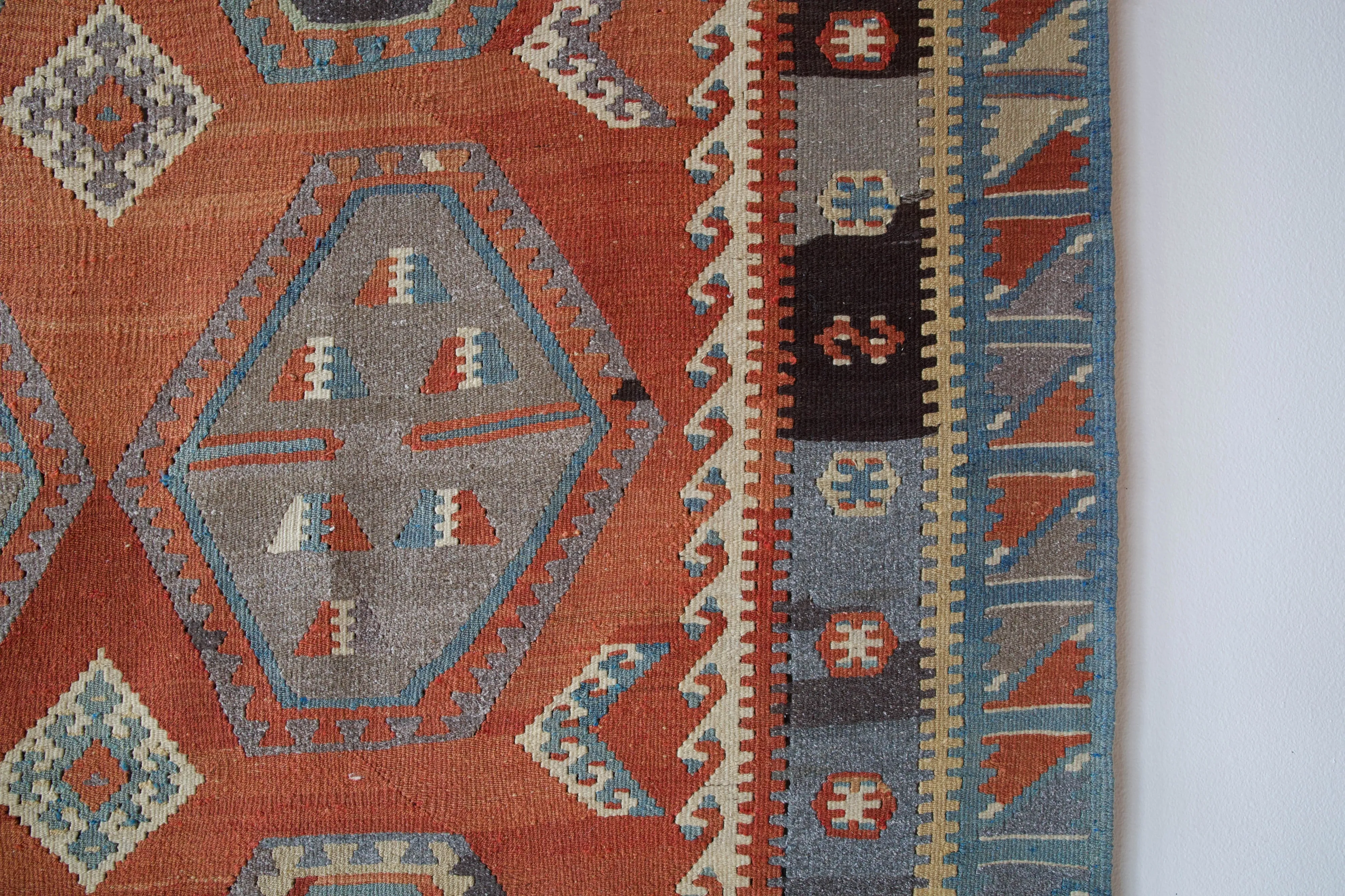 Vintage Sivas Sarkisla Kilim Rug 8'8"x11'9"