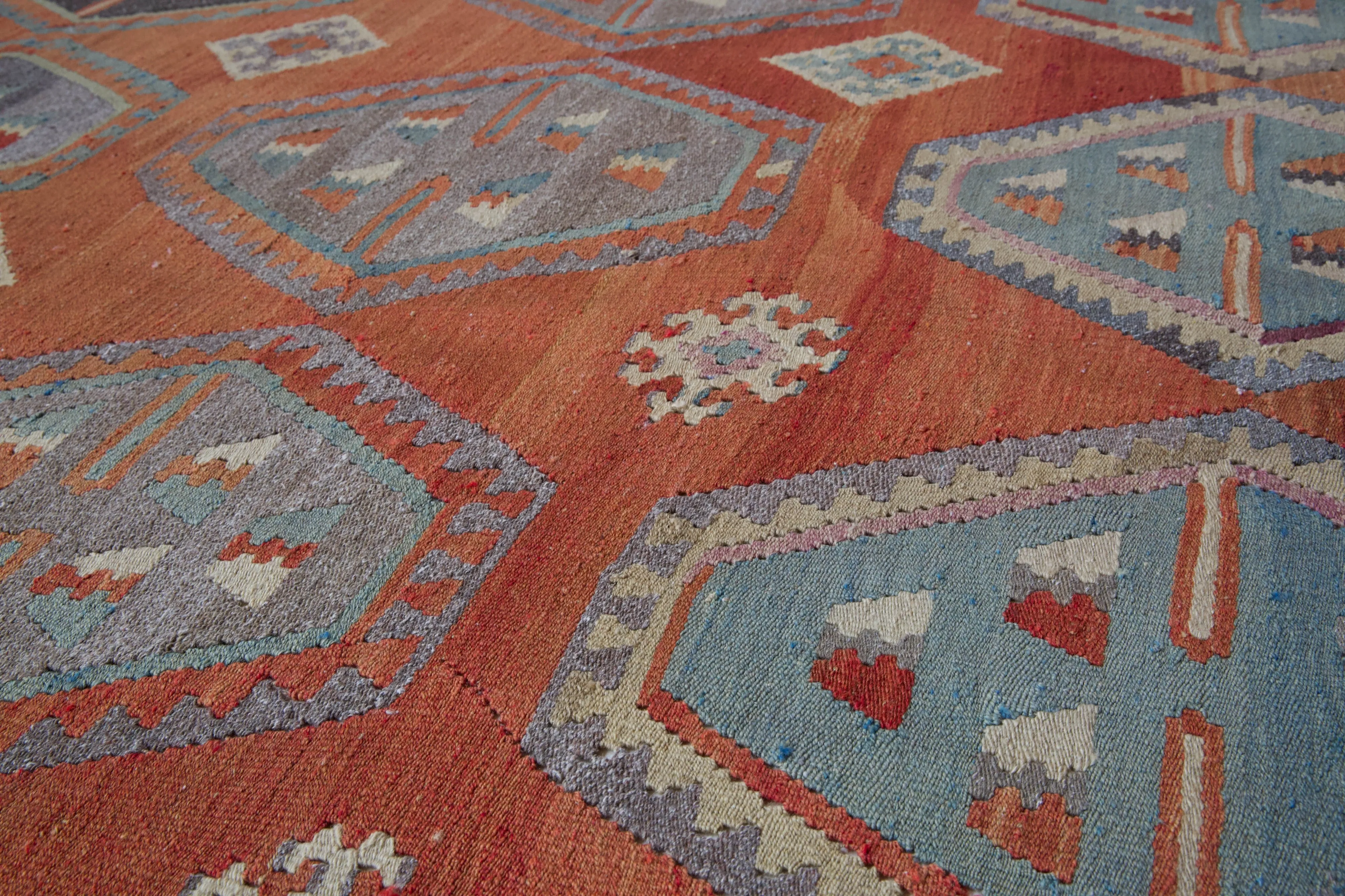 Vintage Sivas Sarkisla Kilim Rug 8'8"x11'9"
