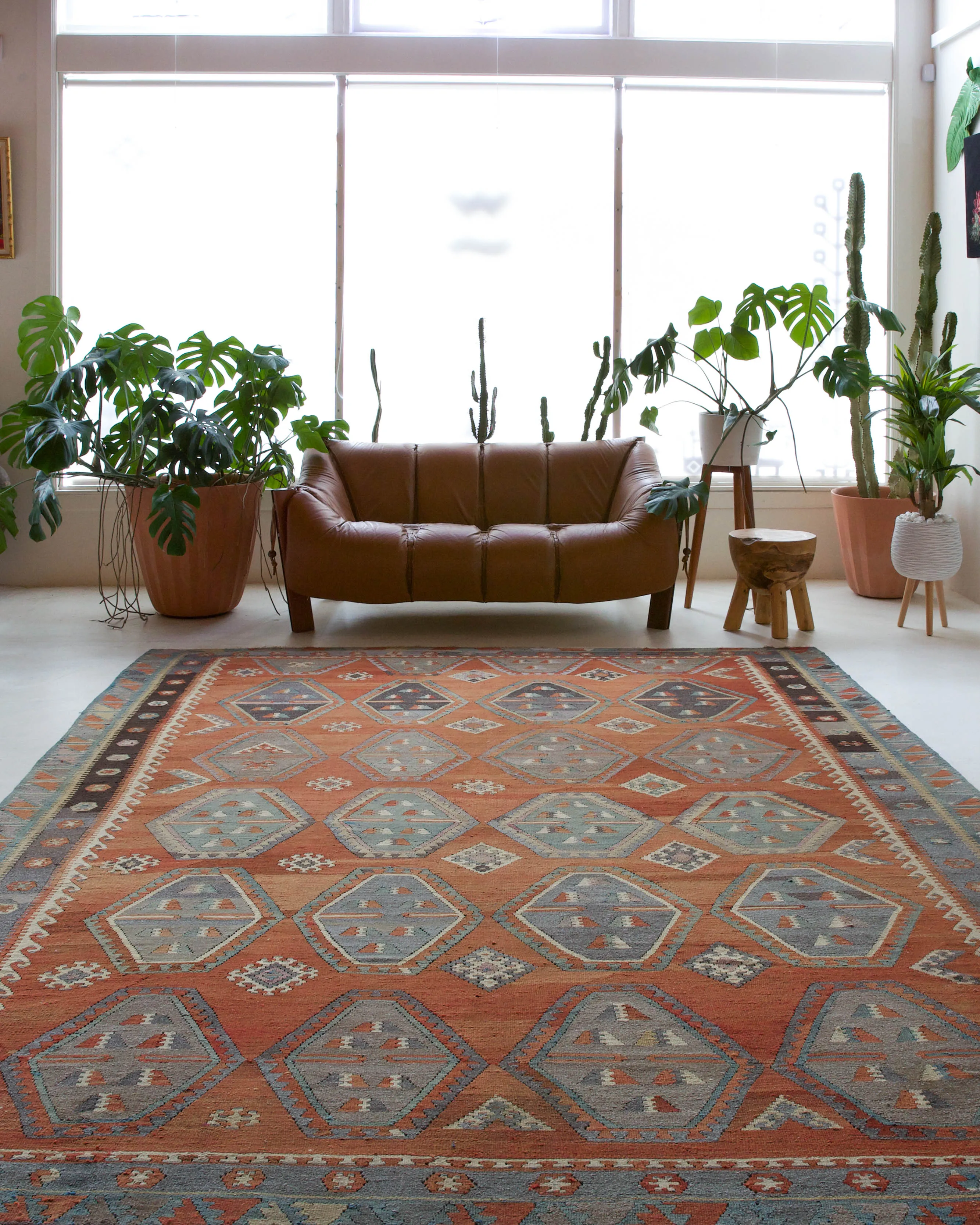 Vintage Sivas Sarkisla Kilim Rug 8'8"x11'9"