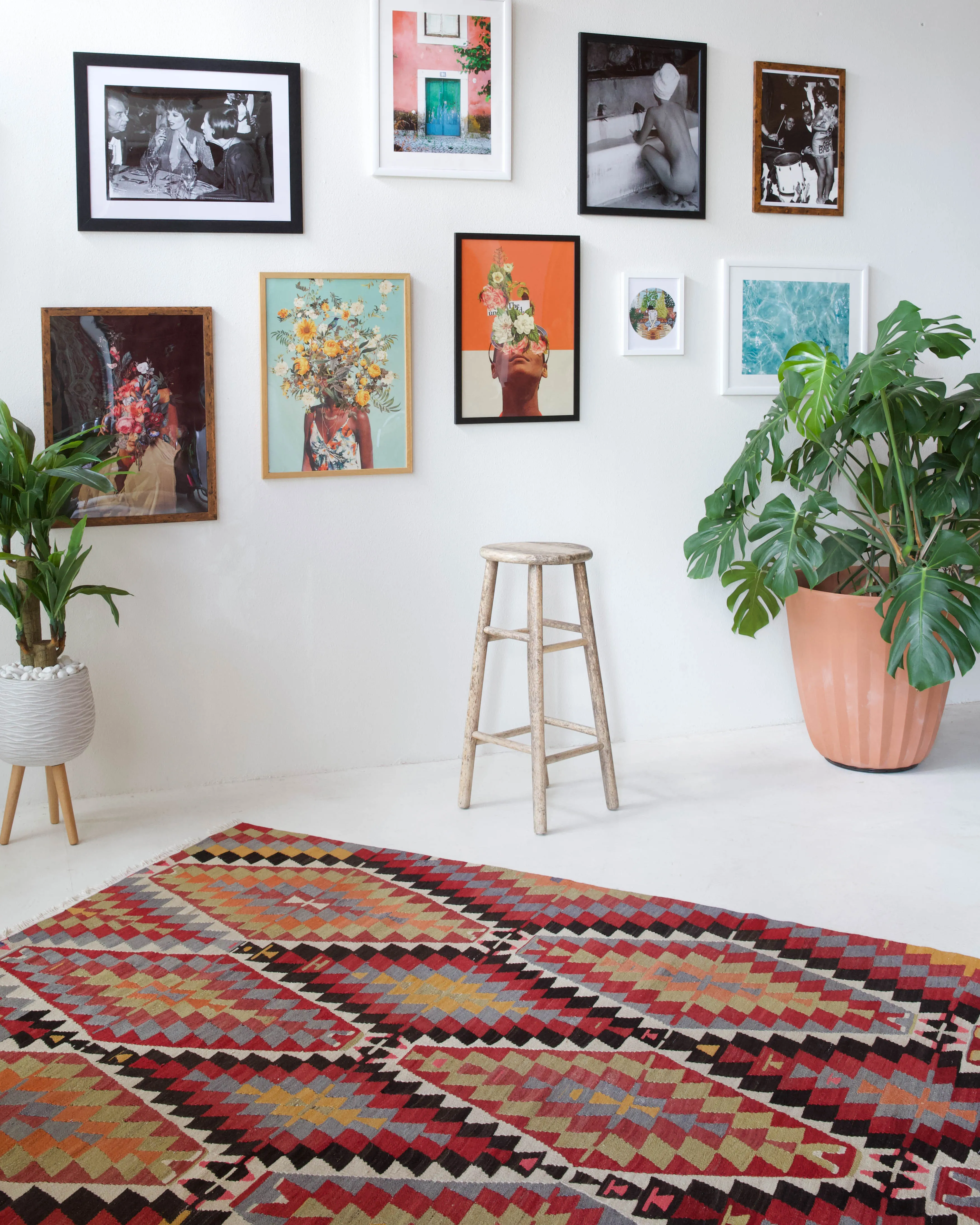 Vintage Toros Kilim Rug 5'7"x9'3"