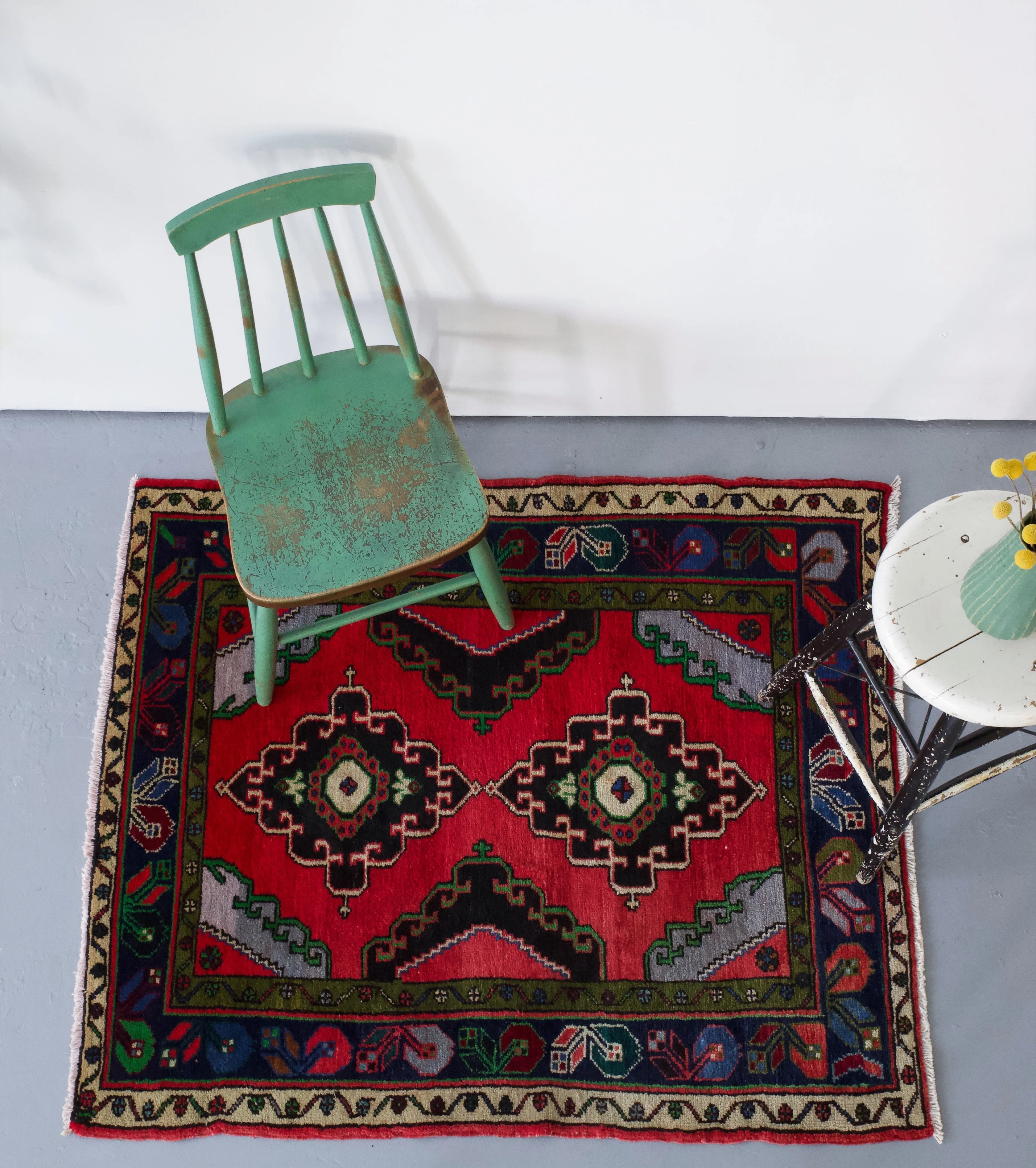 Vintage Turkish Anatolian Rug