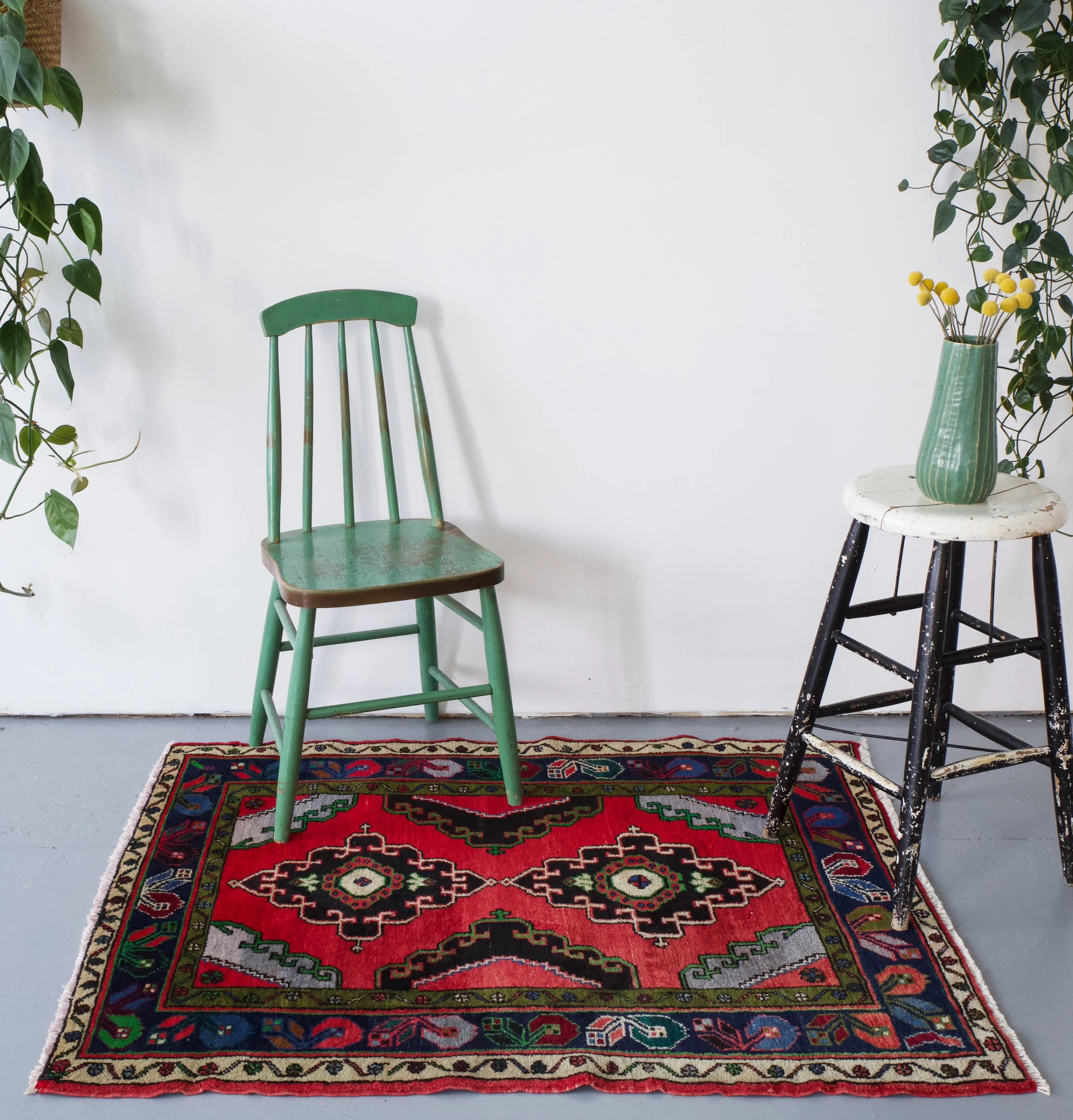 Vintage Turkish Anatolian Rug