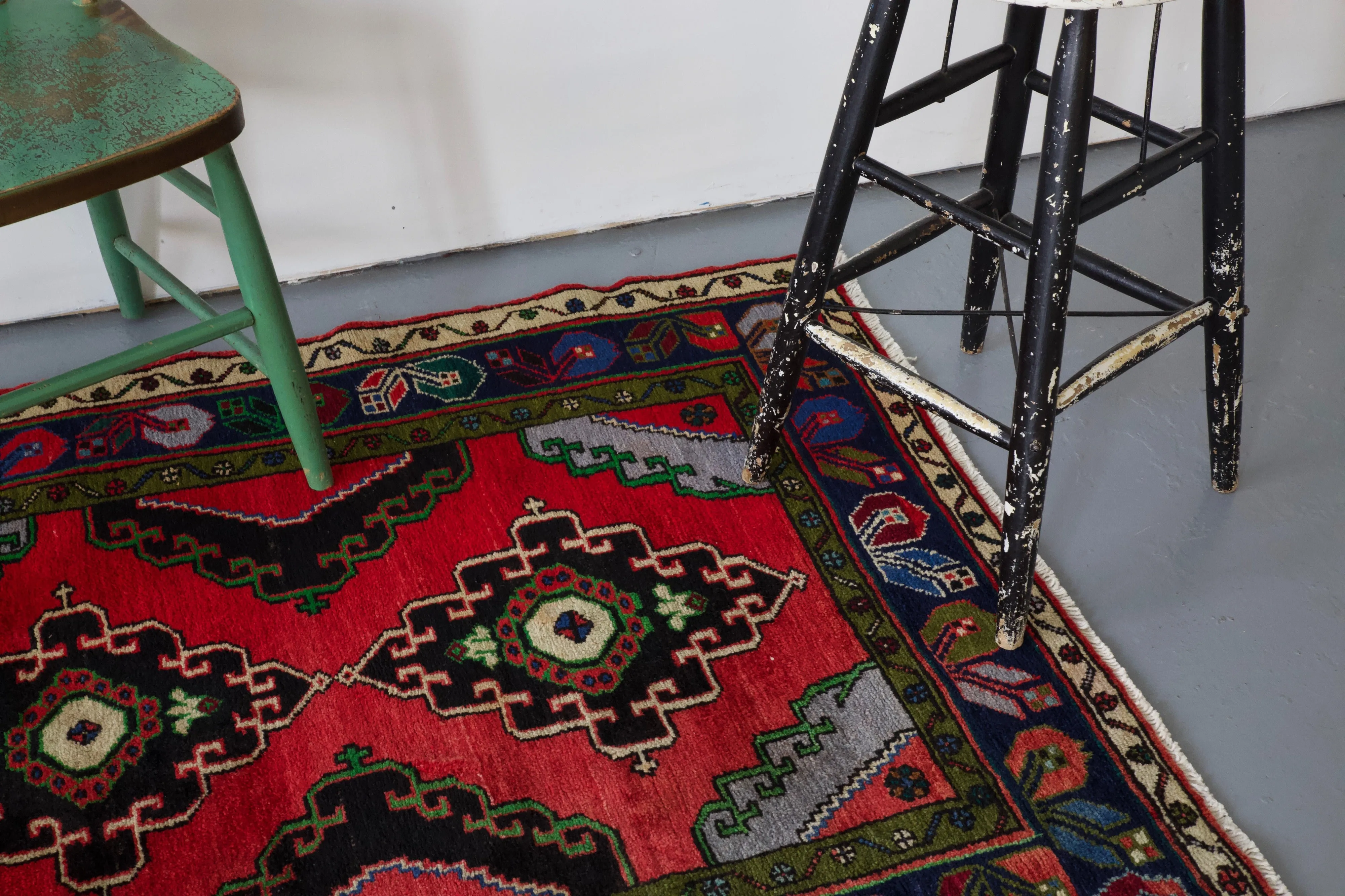 Vintage Turkish Anatolian Rug