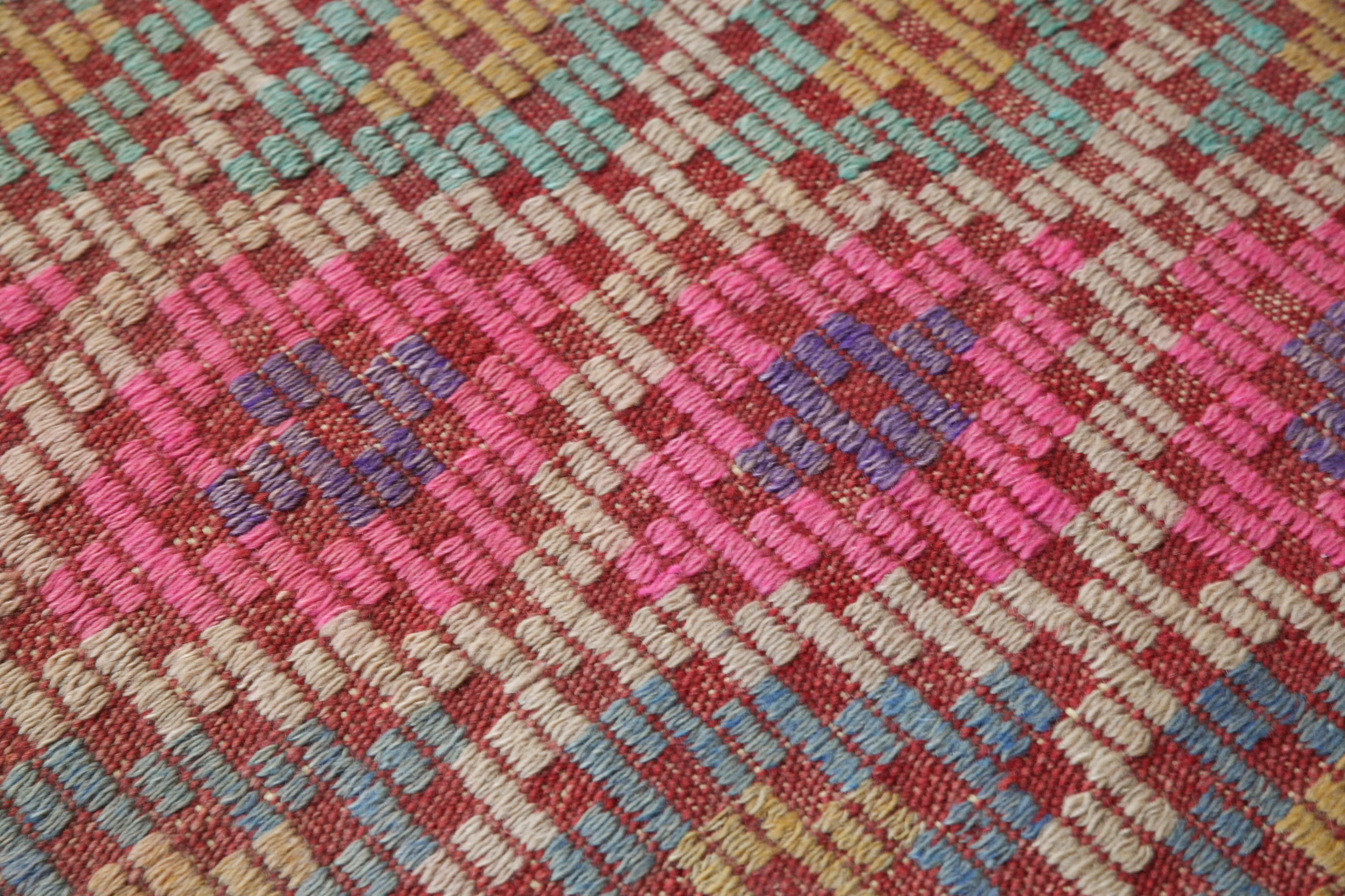 Vintage Turkish Cicim Kilim Rug 6'x8'8"