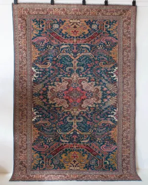 Vintage Turkish Kayseri Rug 6'6" x 9'7"