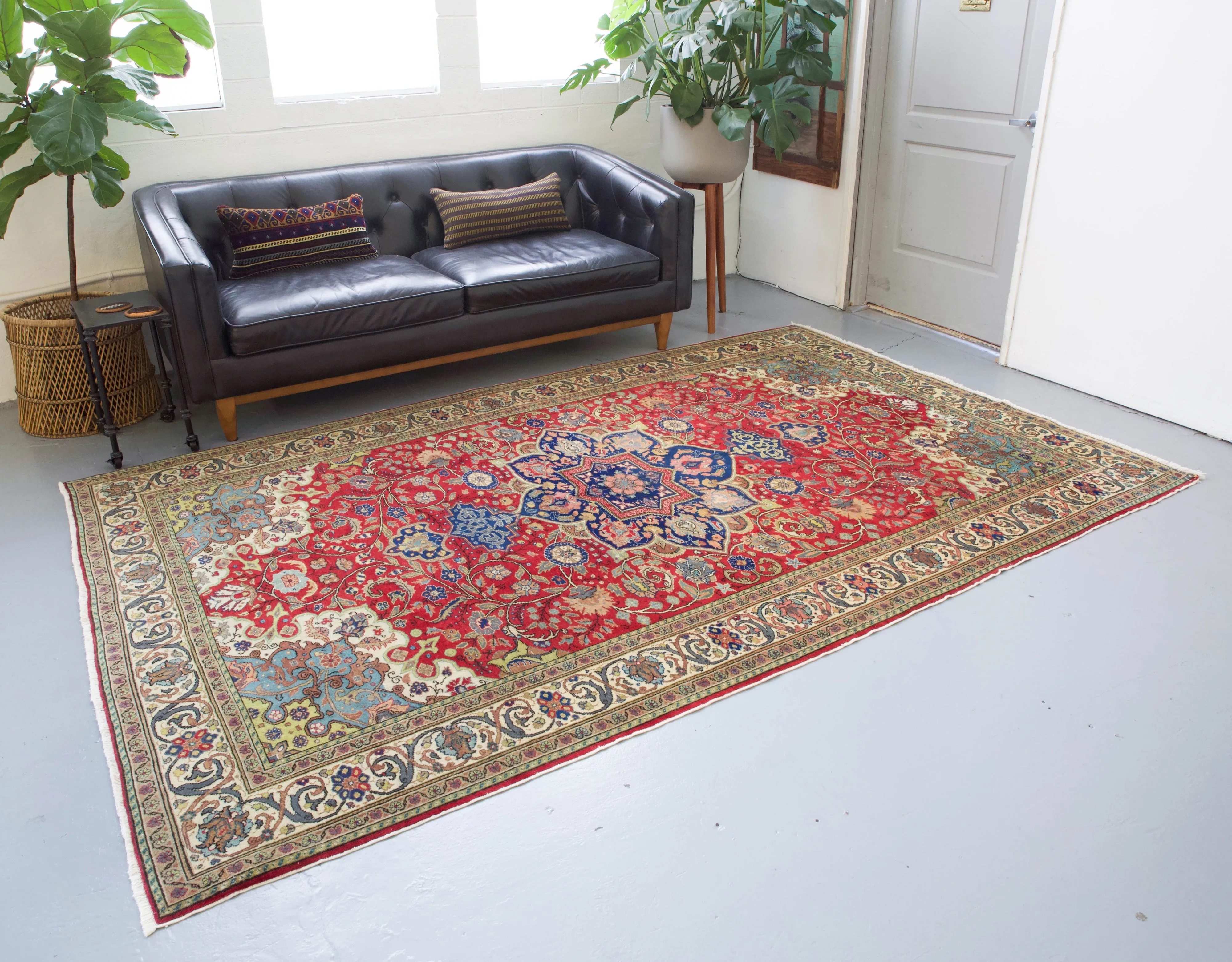 Vintage Turkish Kayseri Rug