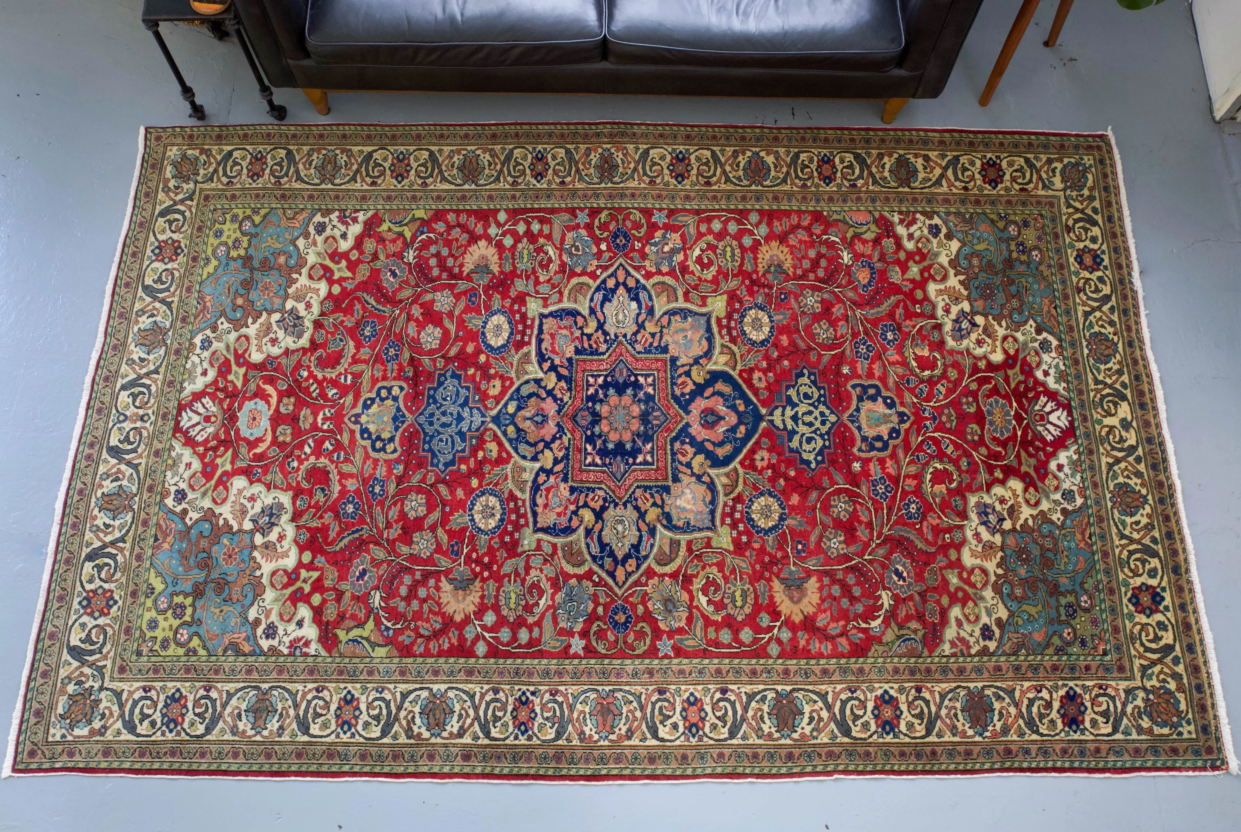 Vintage Turkish Kayseri Rug