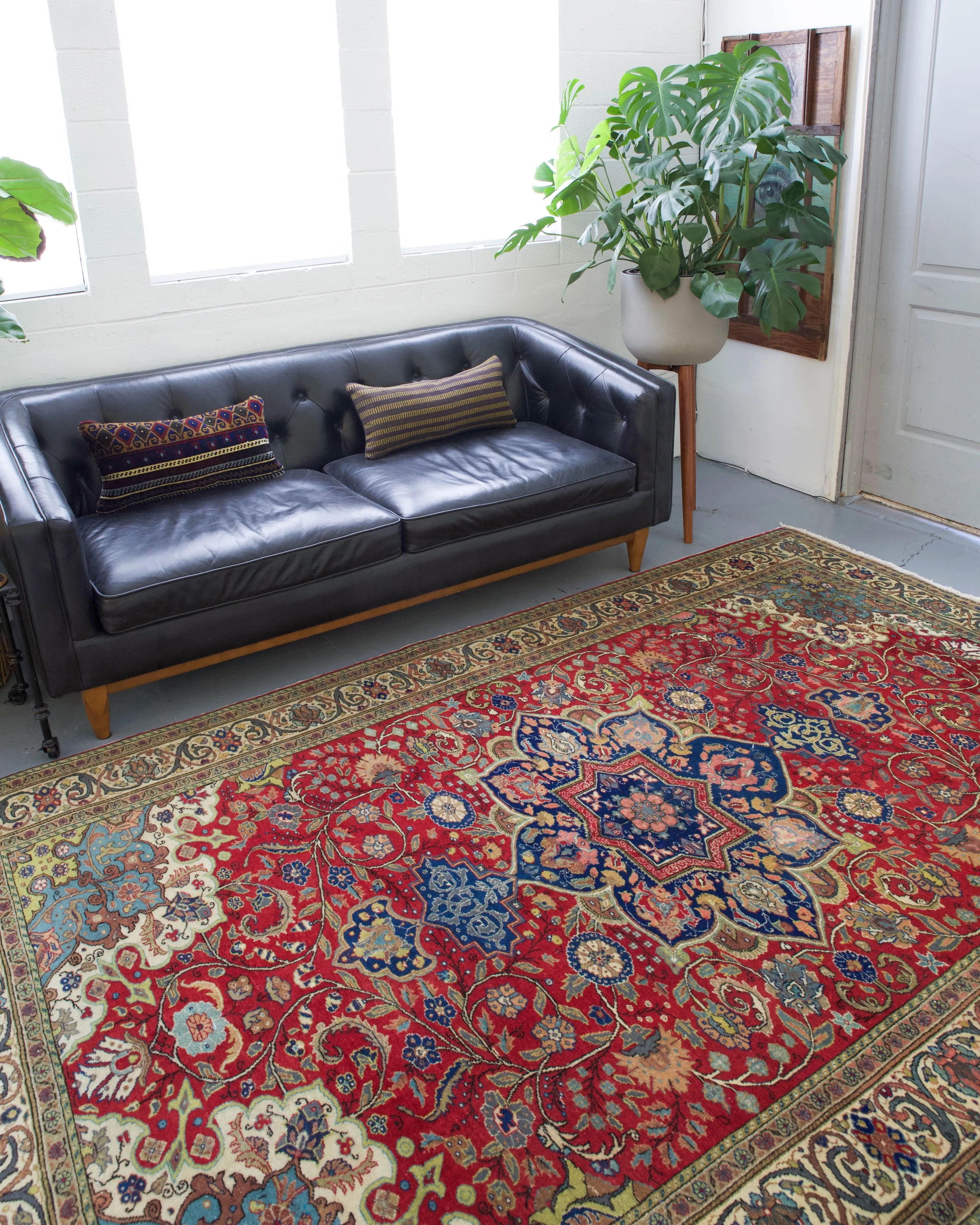 Vintage Turkish Kayseri Rug