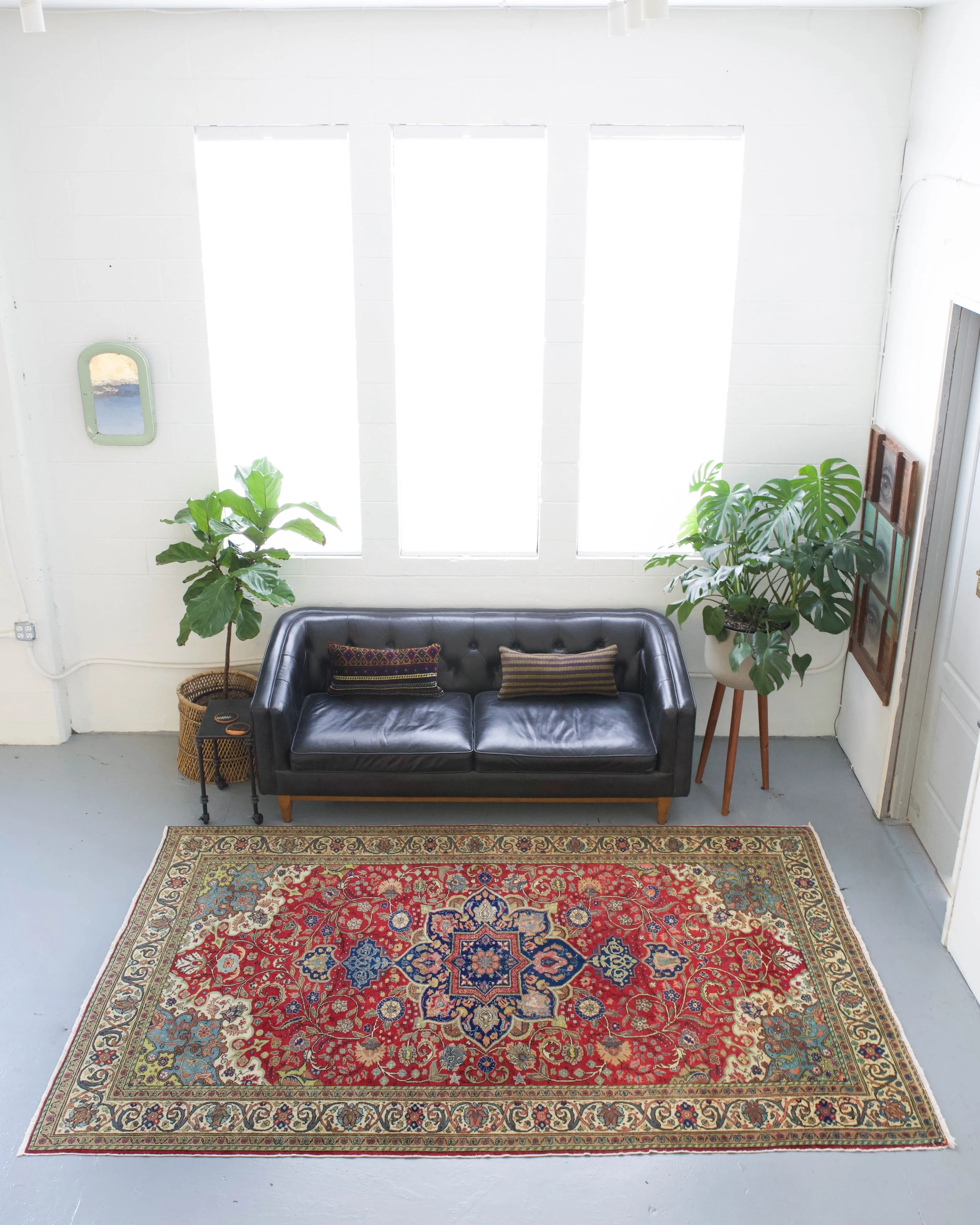 Vintage Turkish Kayseri Rug
