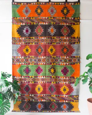 Vintage Turkish Sivas Kilim Rug 6'9"x11'6"