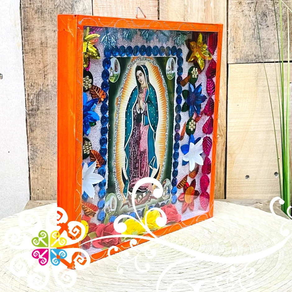 Virgen De Guadalupe Shadow Box - Mexican Wall Decor
