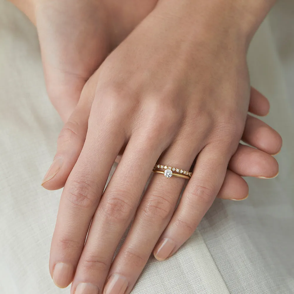 White Diamond Anadem Ring | R11801W