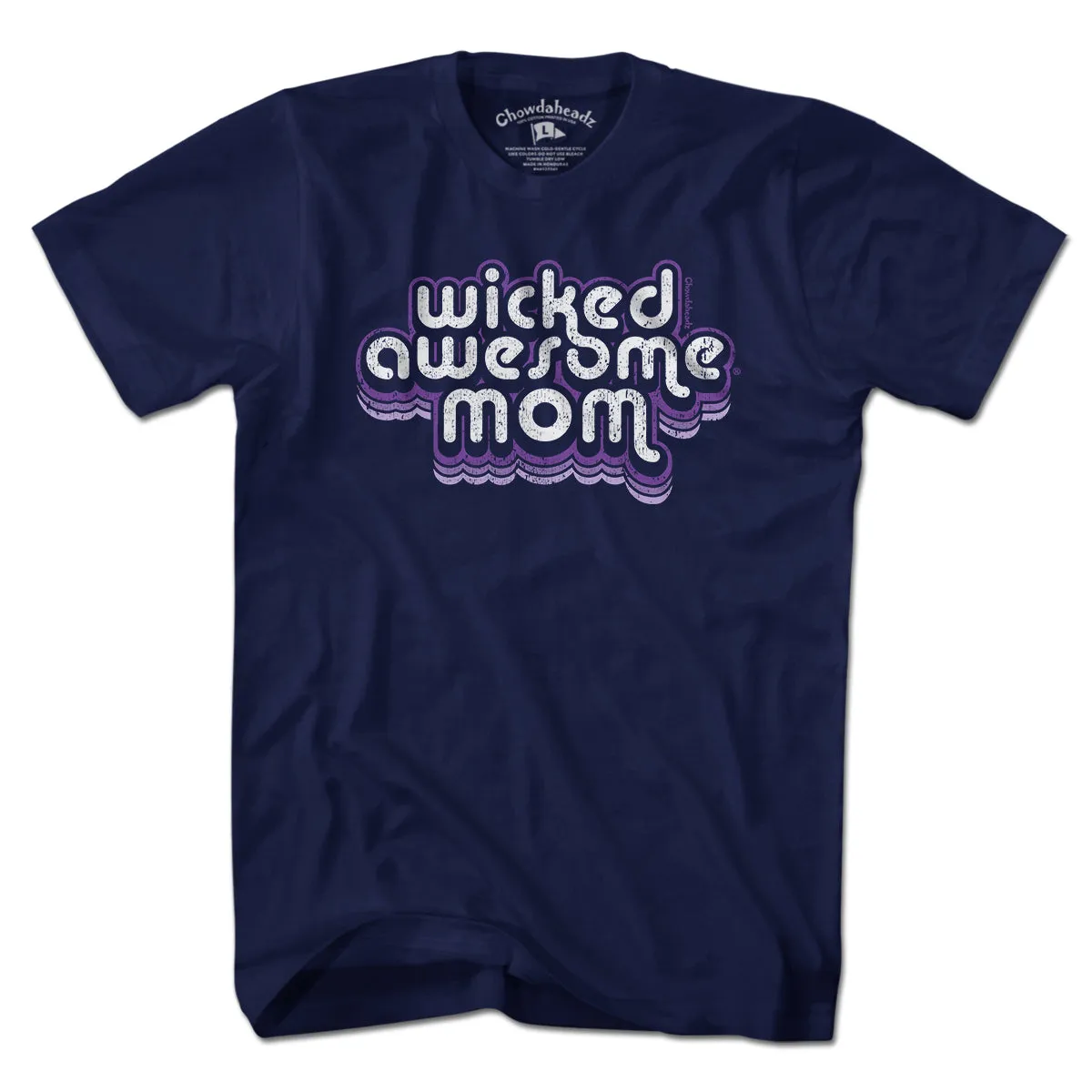 Wicked Awesome Mom Retro T-Shirt