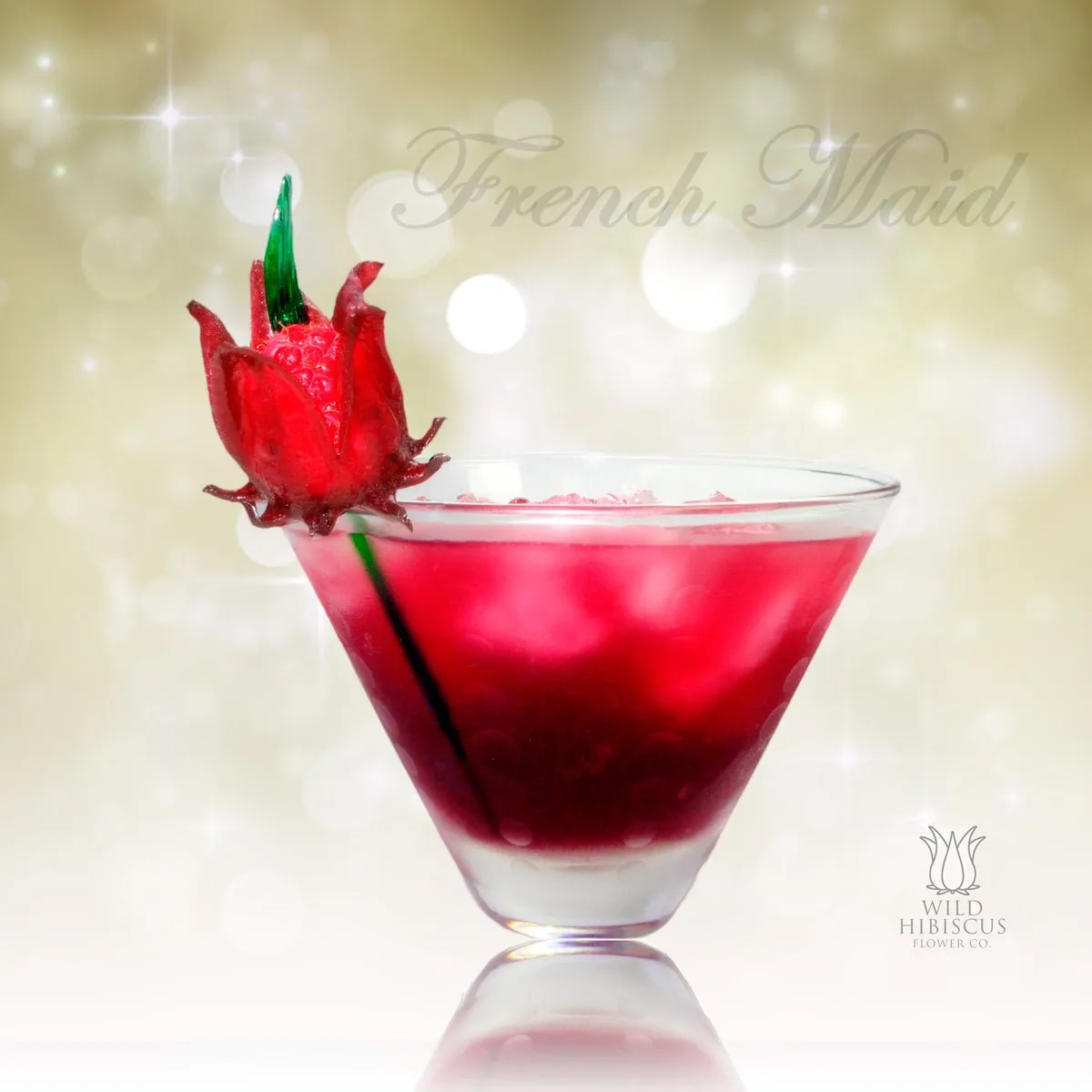 Wild Hibiscus Flowers in Rose Syrup